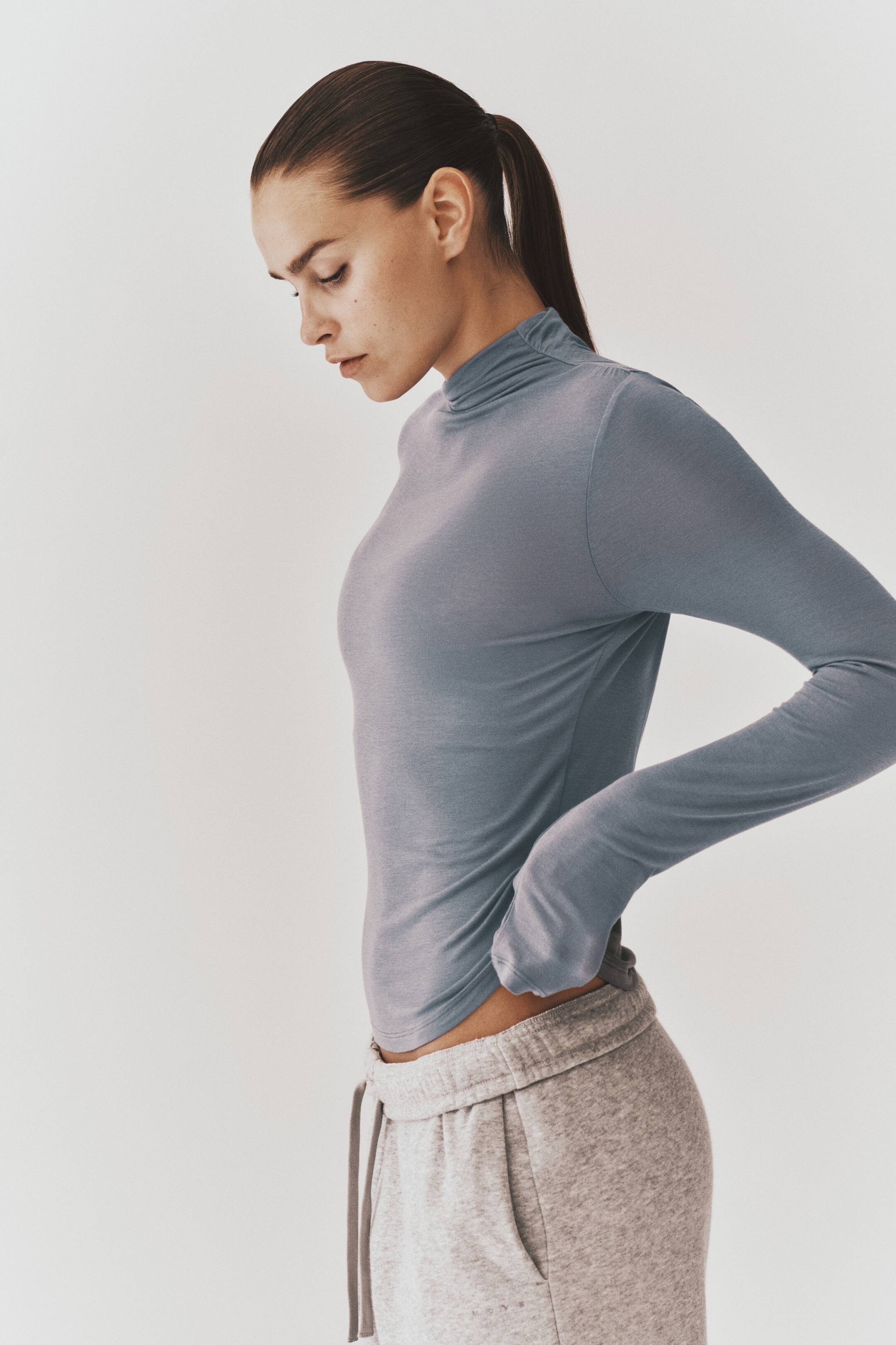 View larger image: Warming modal-blend base layer top - Cold clay - Ladies | H&M 1