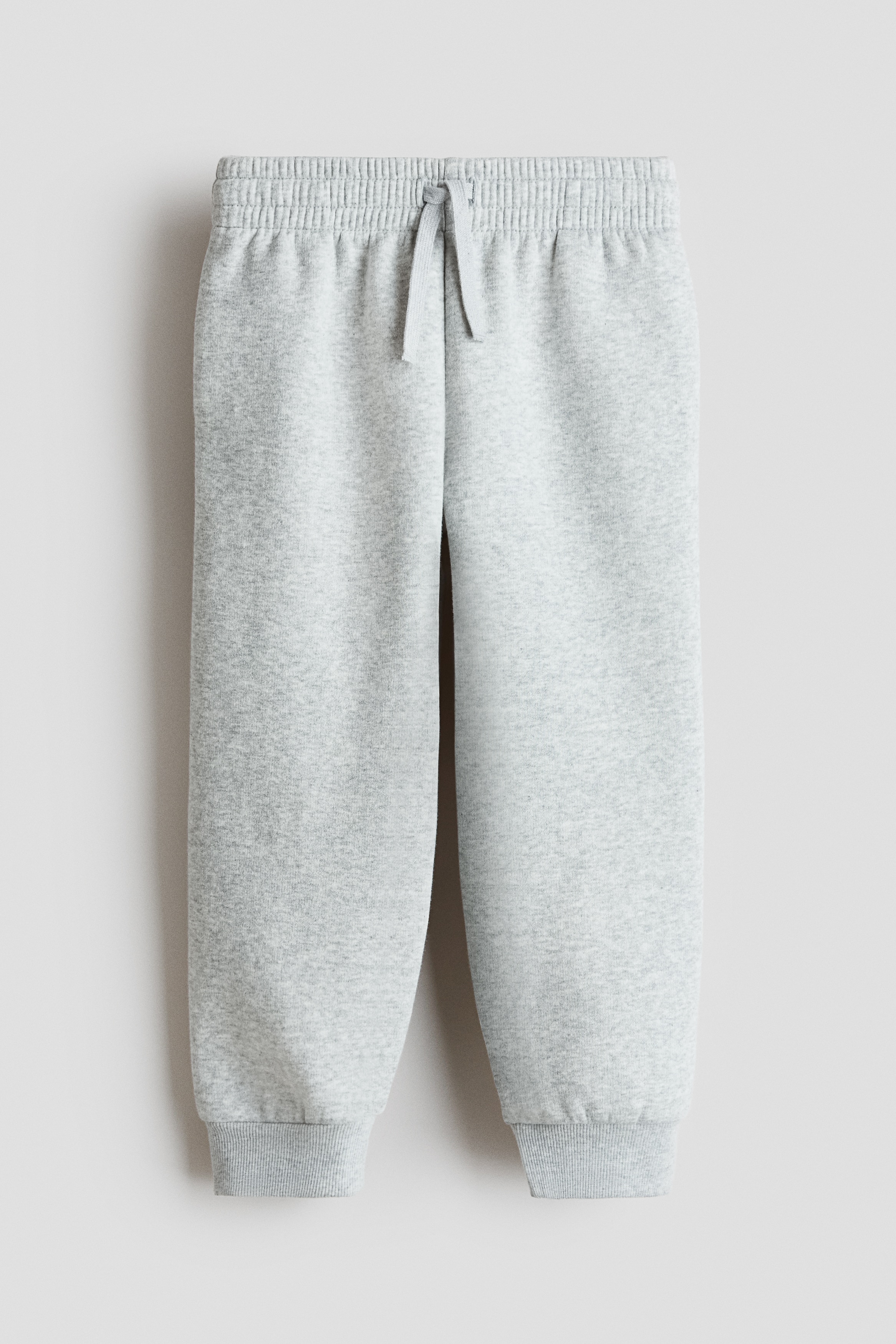 Brushed-inside joggers - Light grey marle/Black