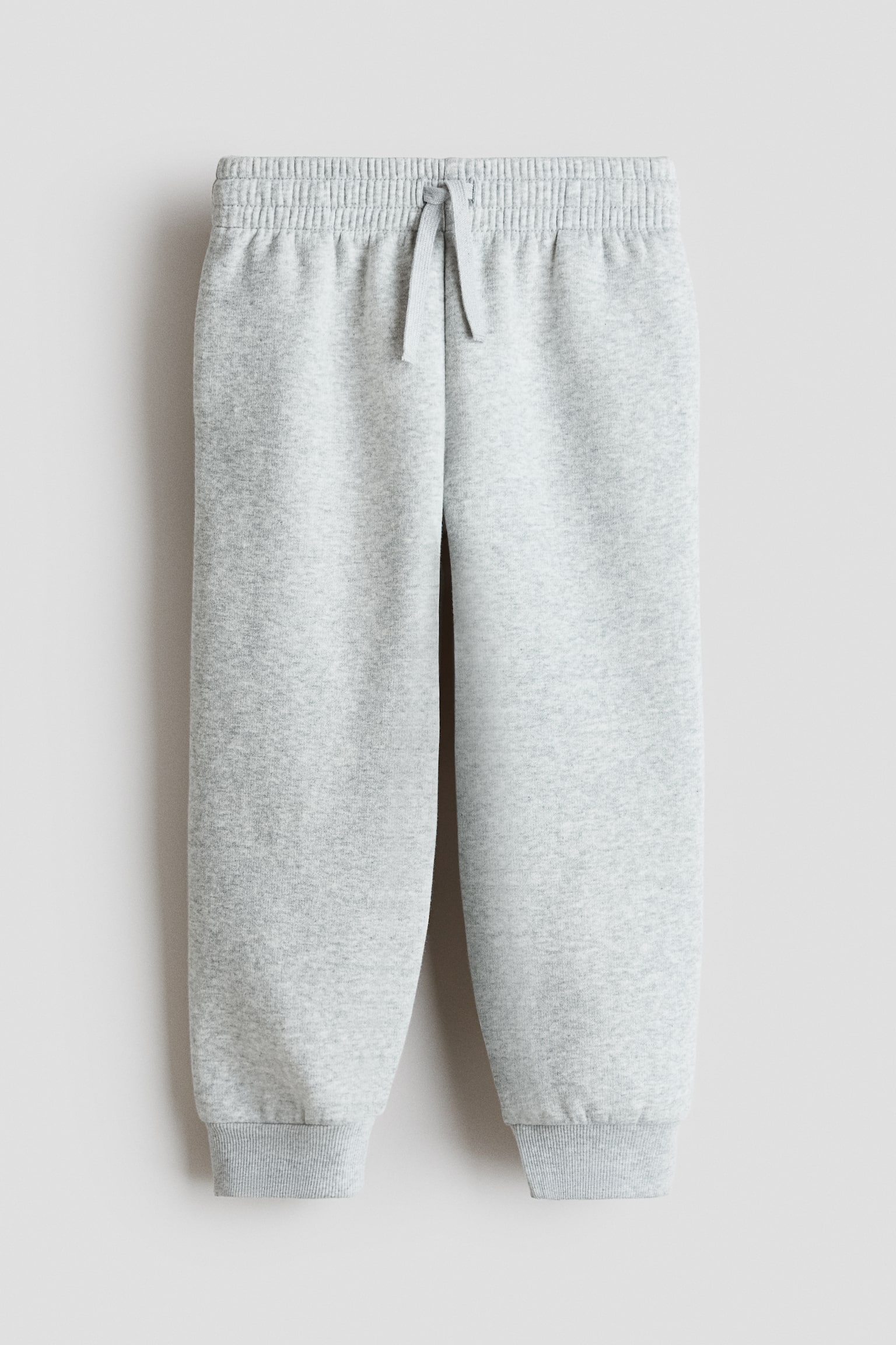 Brushed-inside joggers - אפור בהיר מלאנז'/כחול מאובק - 1