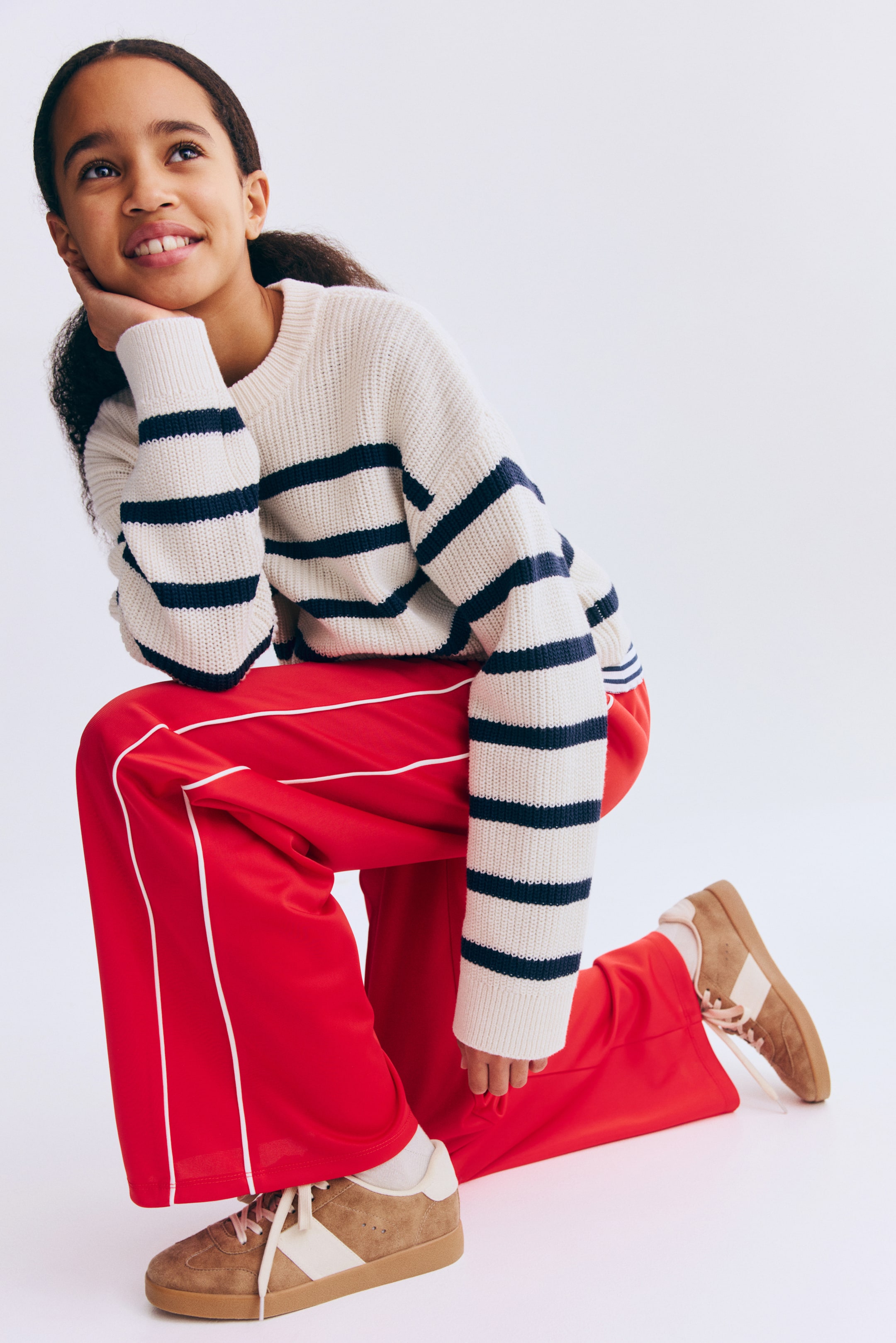 Wide-Leg Track Pants