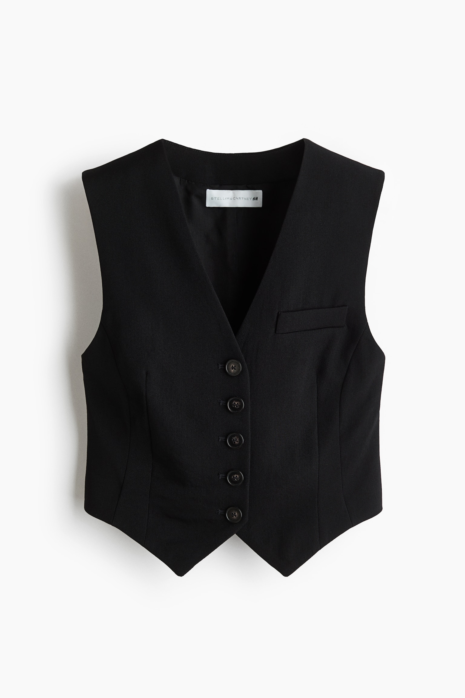 Wool Vest-Black - 1