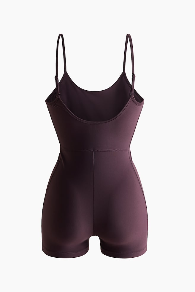 Sports swim unitard with Lycra® Xtra Life™ - Aubergine purple - 6