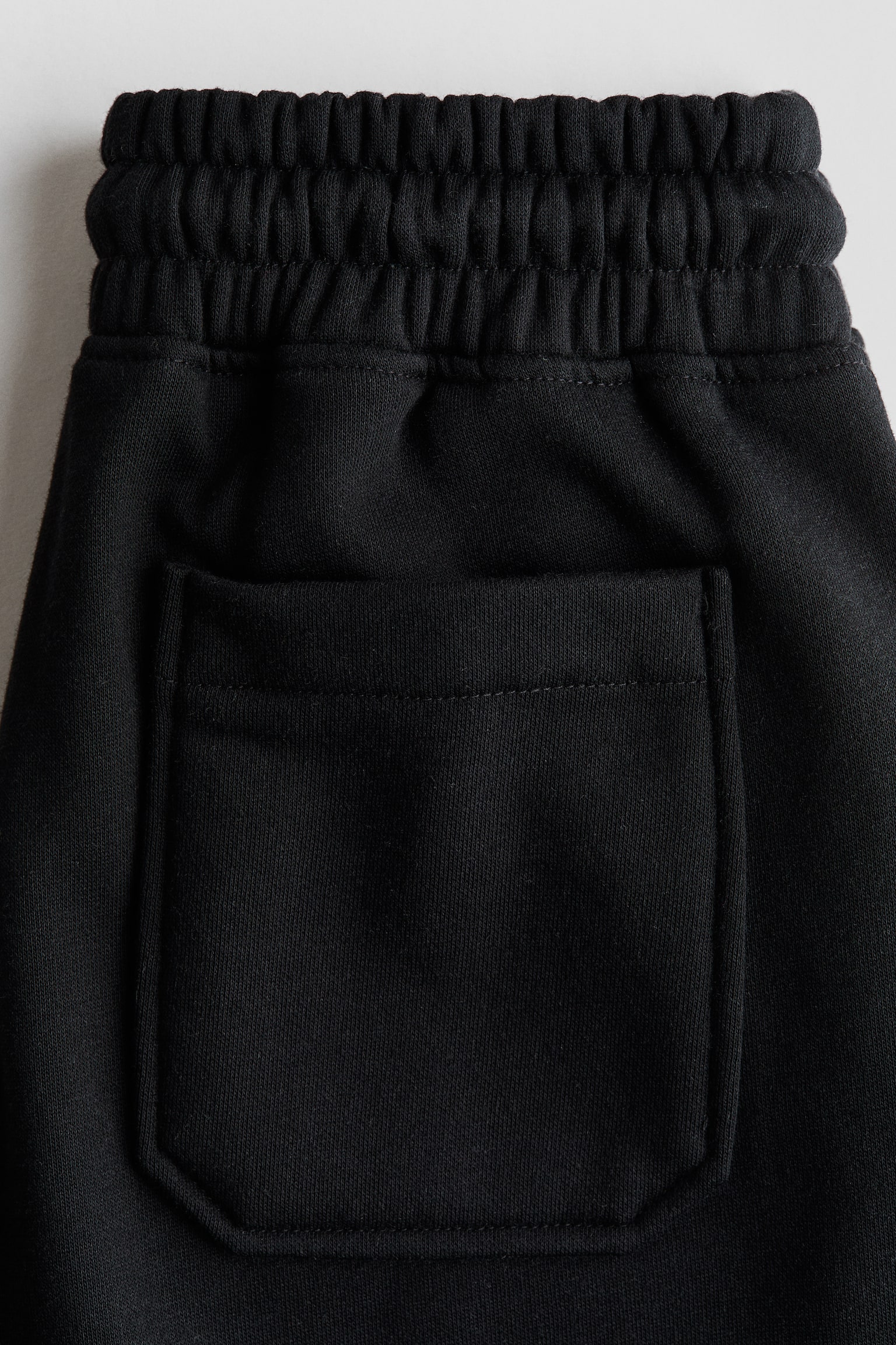 Джогери зі штанинами-балонами - Чорний/Світло-сірий меланж - 5