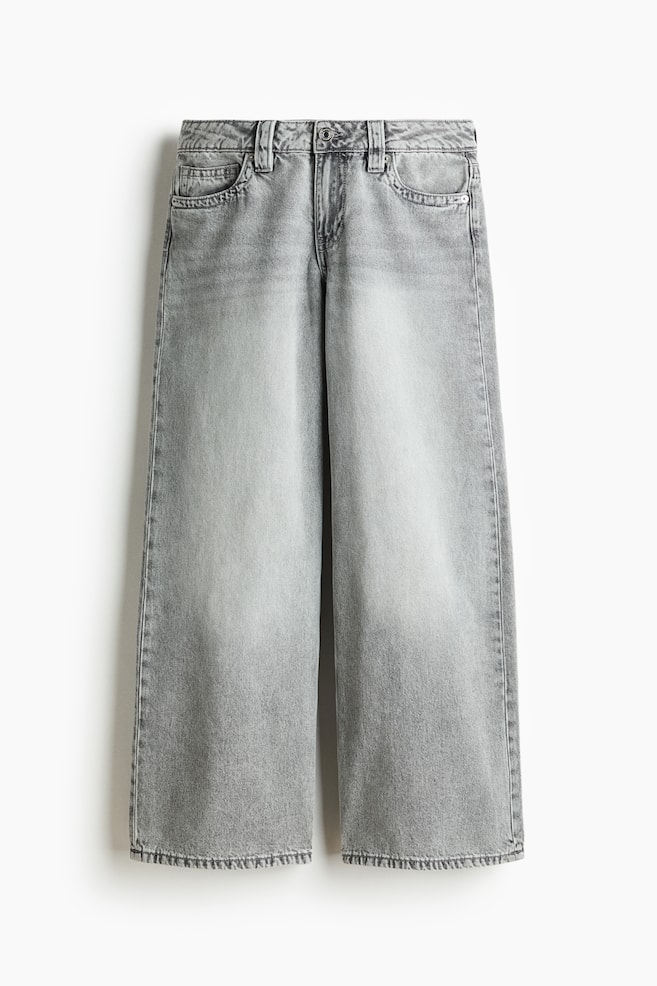 Baggy Wide Low Waist Jeans - Grey/Light denim blue/Denim blue - 1