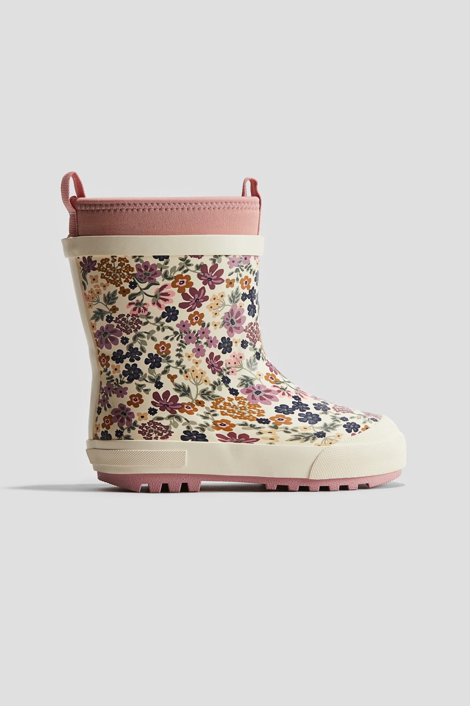 Wellingtons - Light beige/Floral - 1