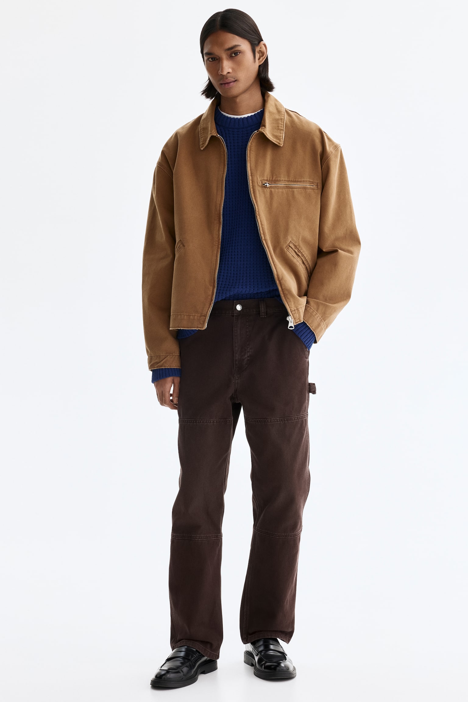 Regular Fit Carpenter trousers - Dark brown/Light beige/Dark blue - 1