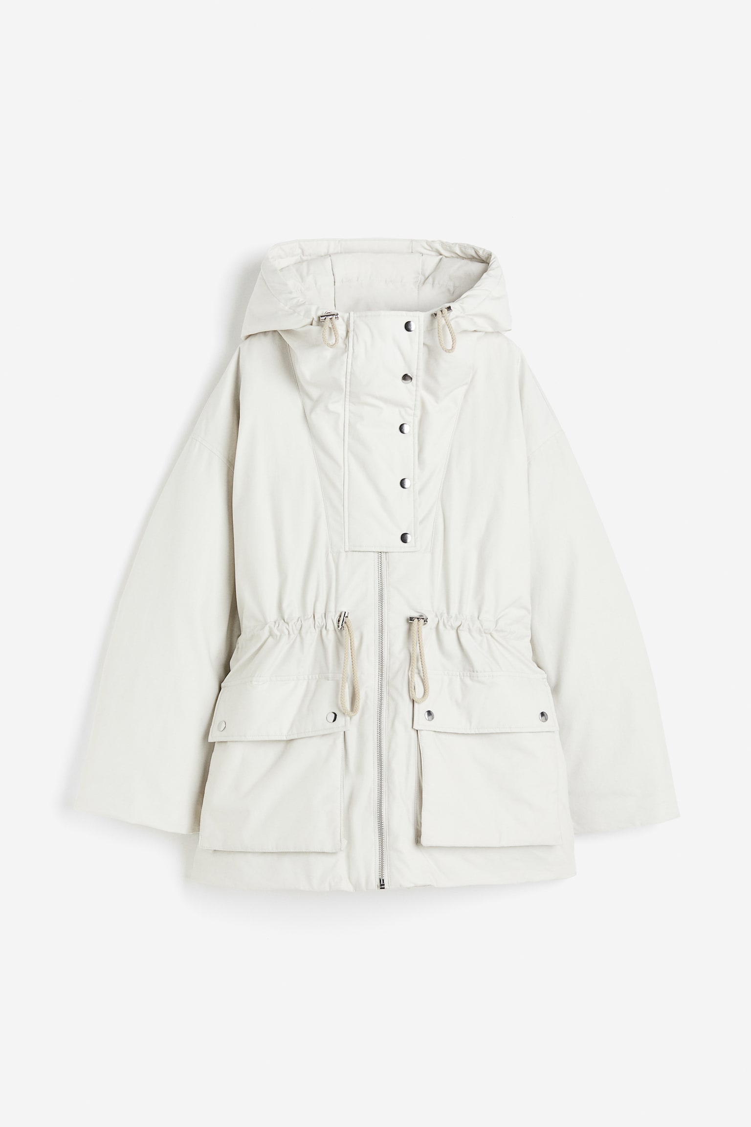 Oversized down jacket - White - 1