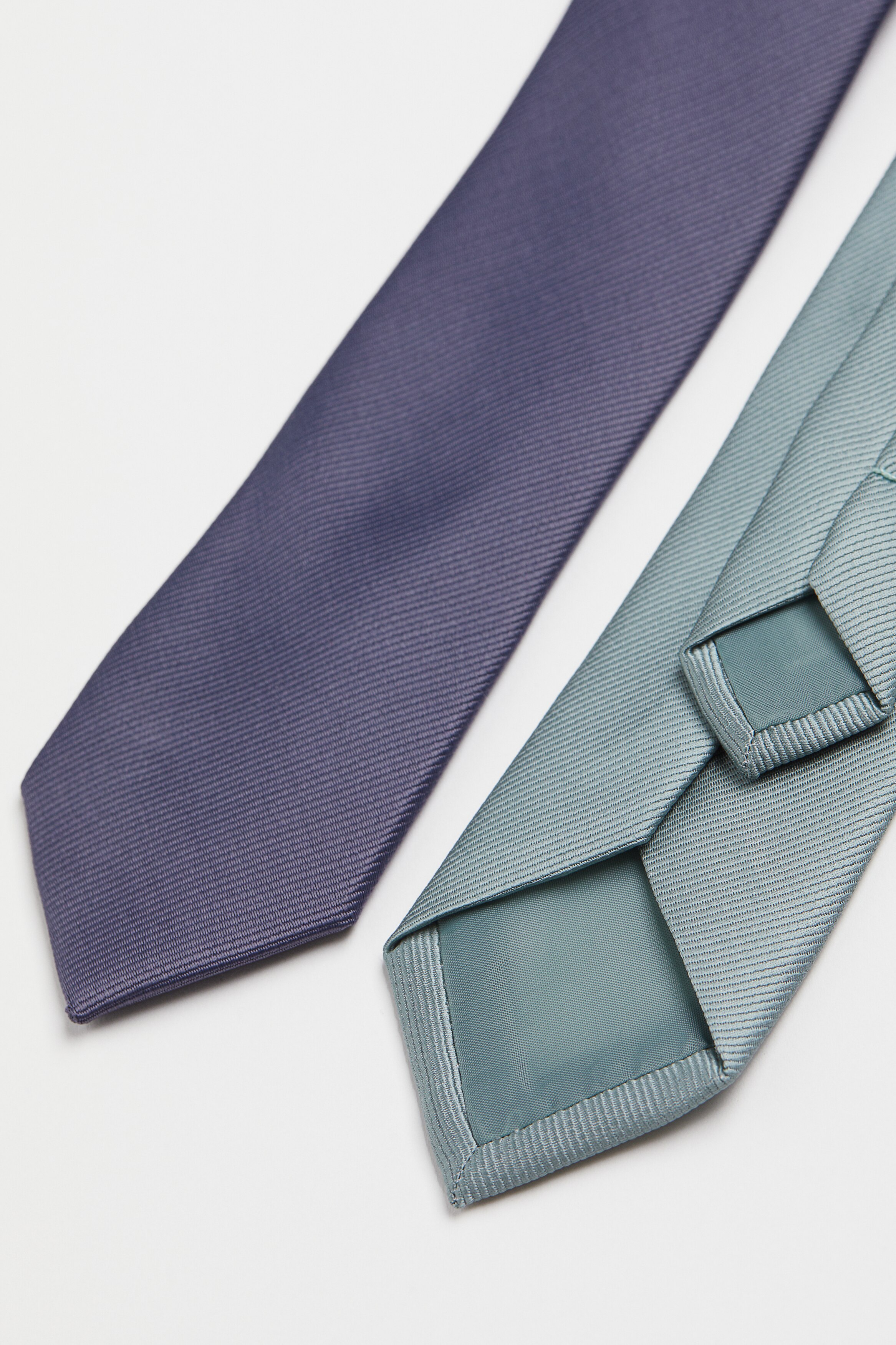 men blue 2 pack ties h&m