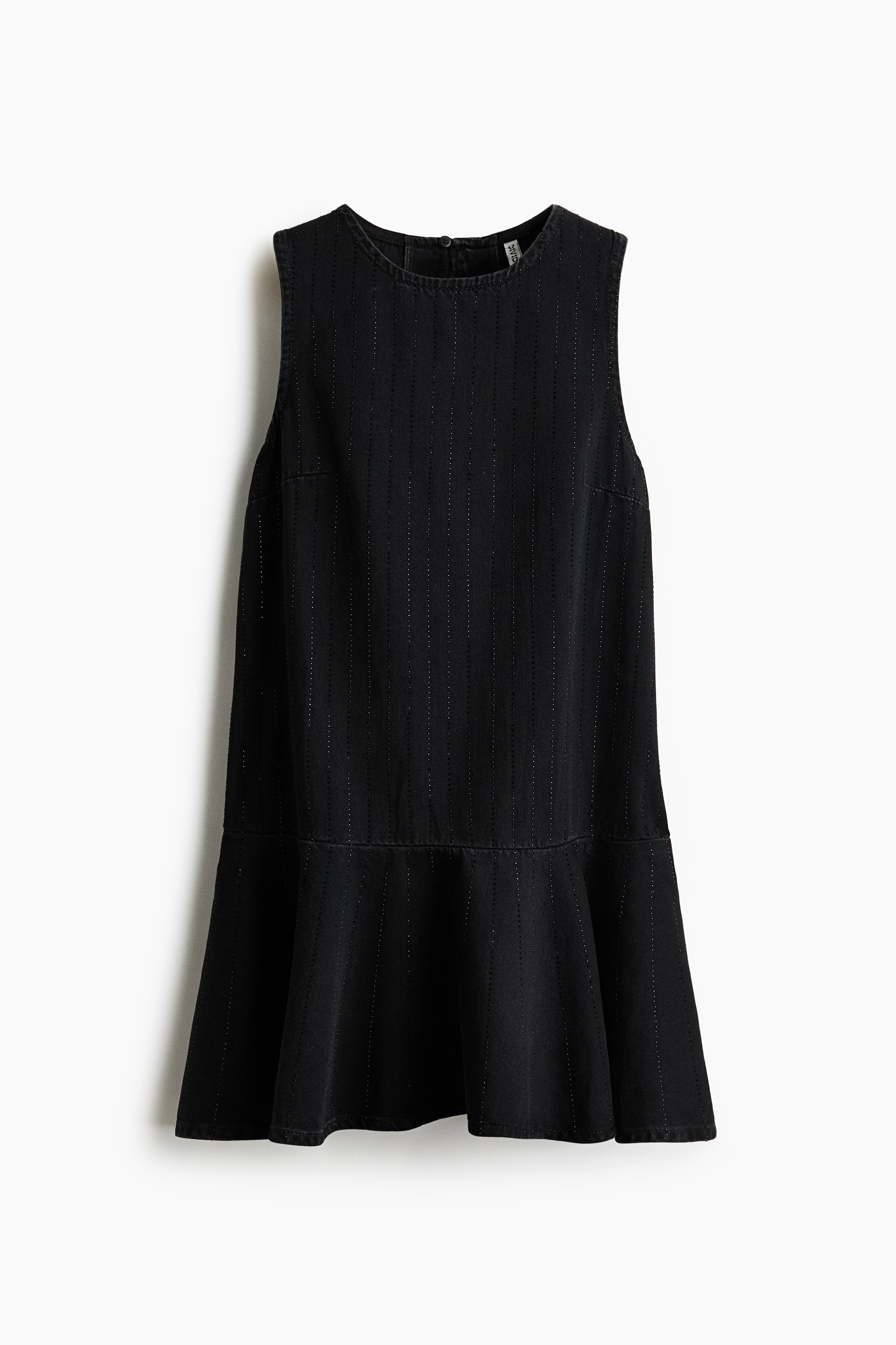 Ukrašena teksas haljina - Crna