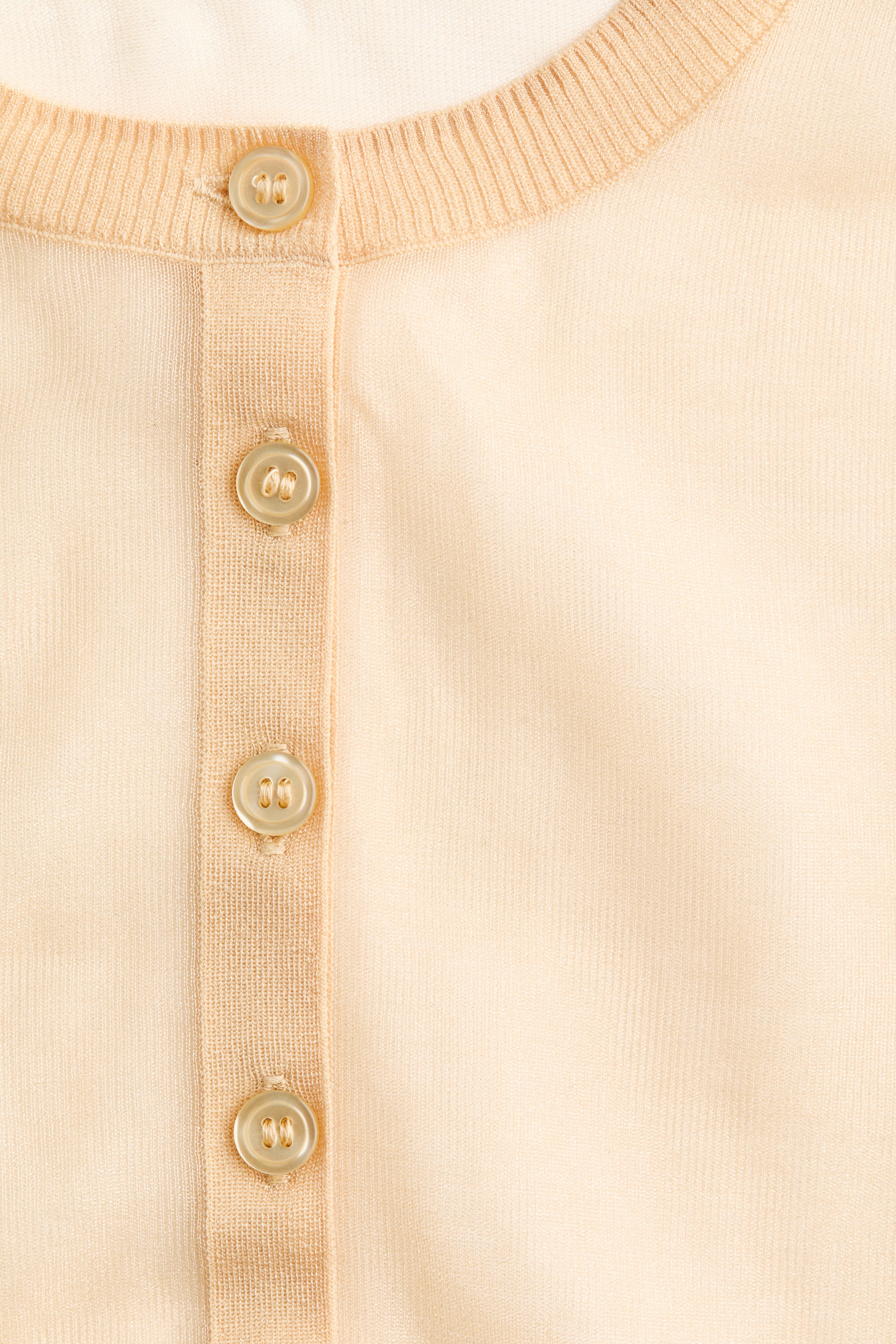 拡大画像を表示: シアーカーディガン - ベージュ - レディース | H&M JP 2