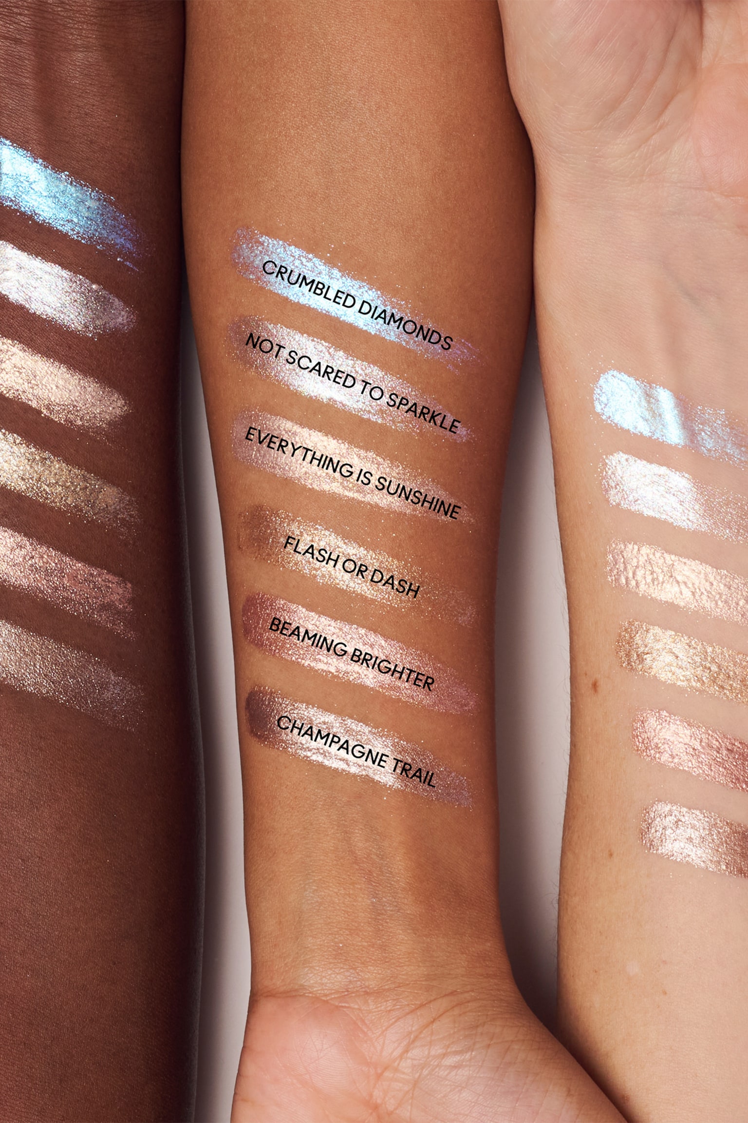 Dazzleshadow Liquid Eye Shadow - Beaming Brighter/Champagne Trail/Not Scared To Sparkle/Flash Or Dash - 2