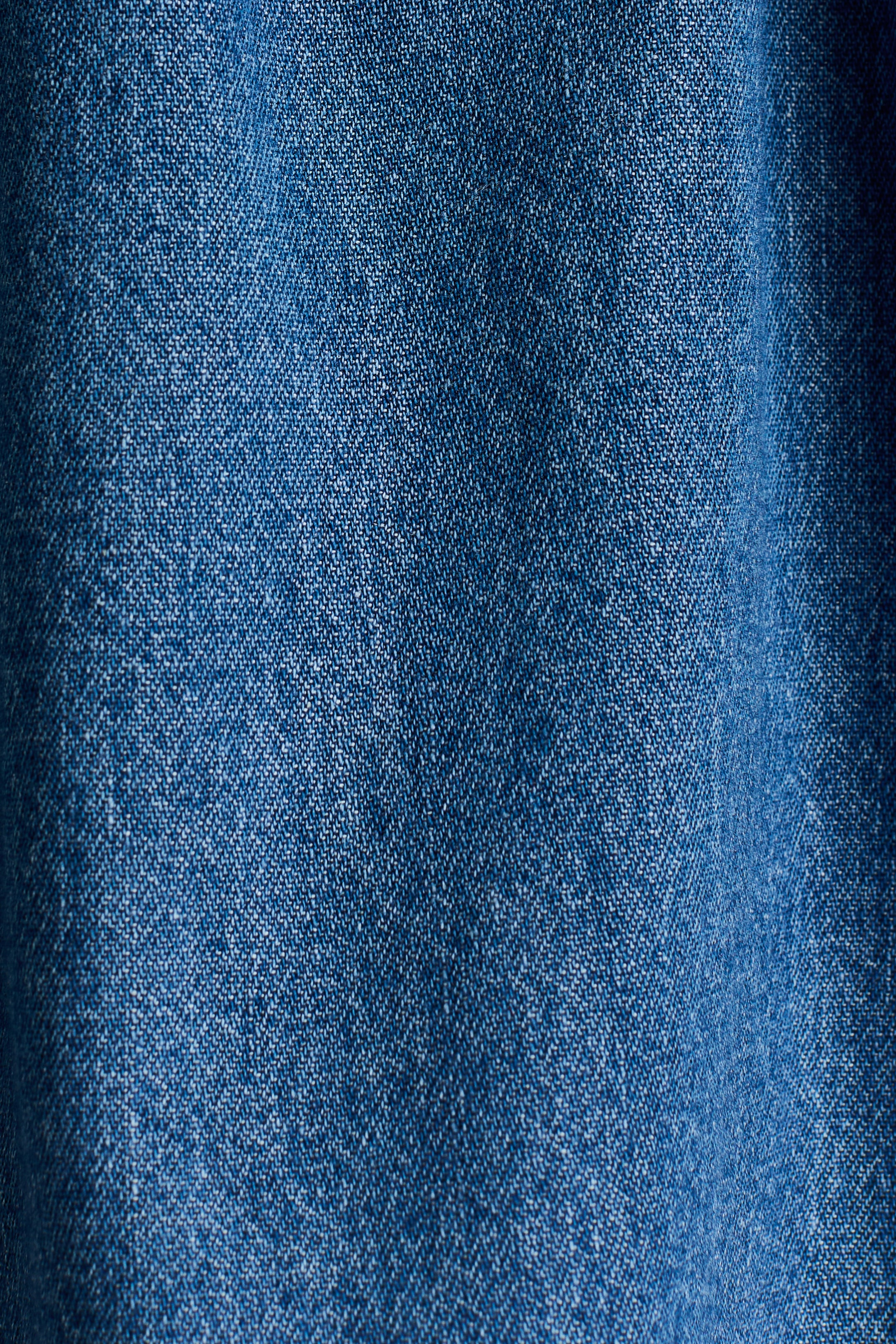 Embroidered-Detail Denim Dress