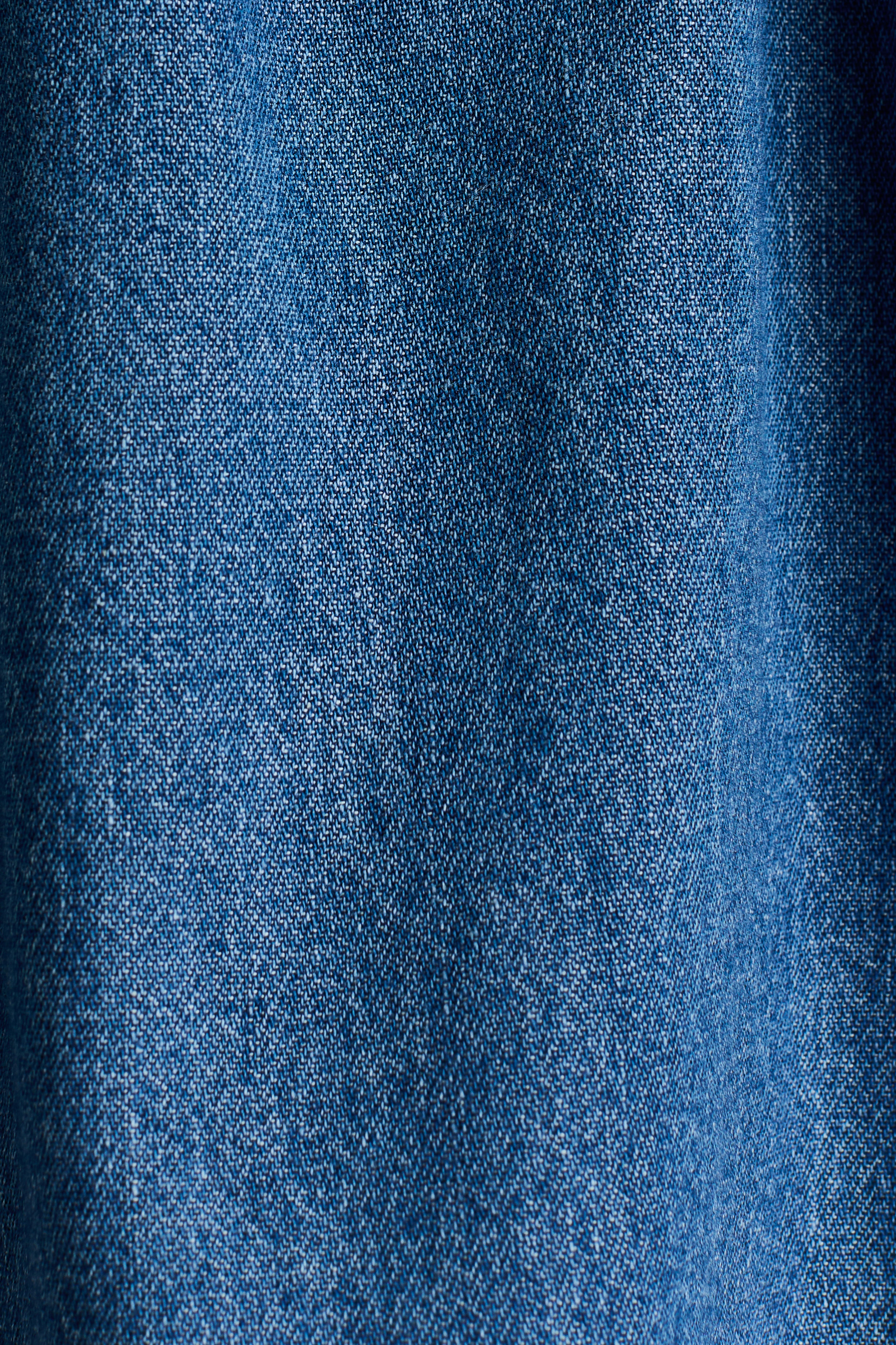 Embroidered-Detail Denim Dress