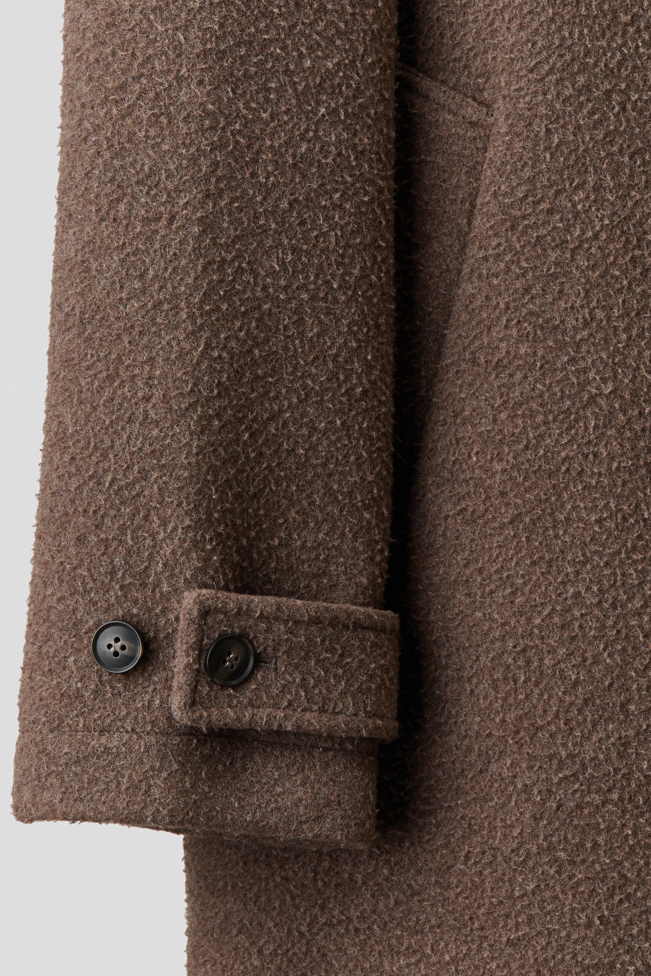 Manteau long en laine mélangée