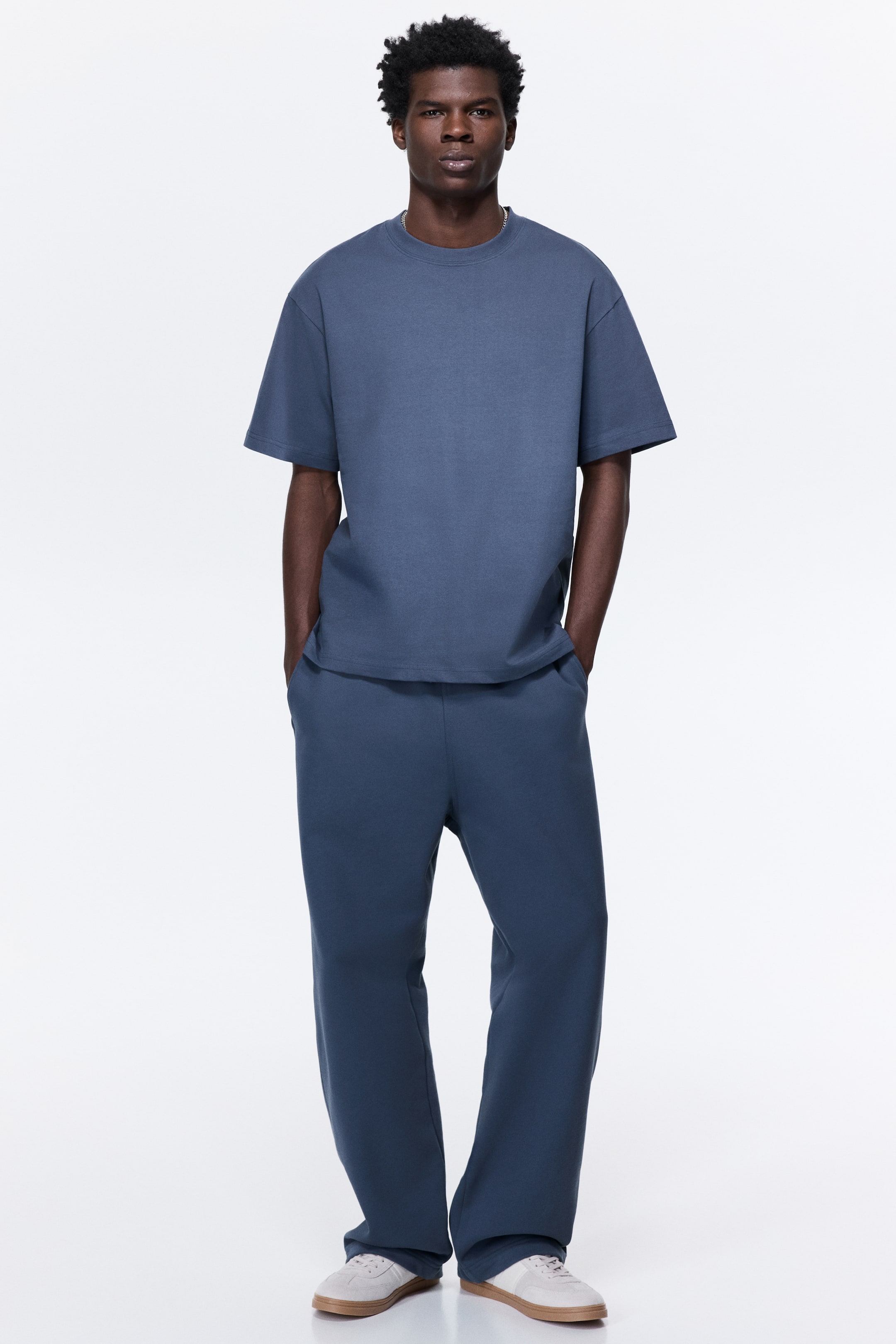 View larger image: Loose-Fit T-Shirt - Dusty blue - Men | H&M US 2