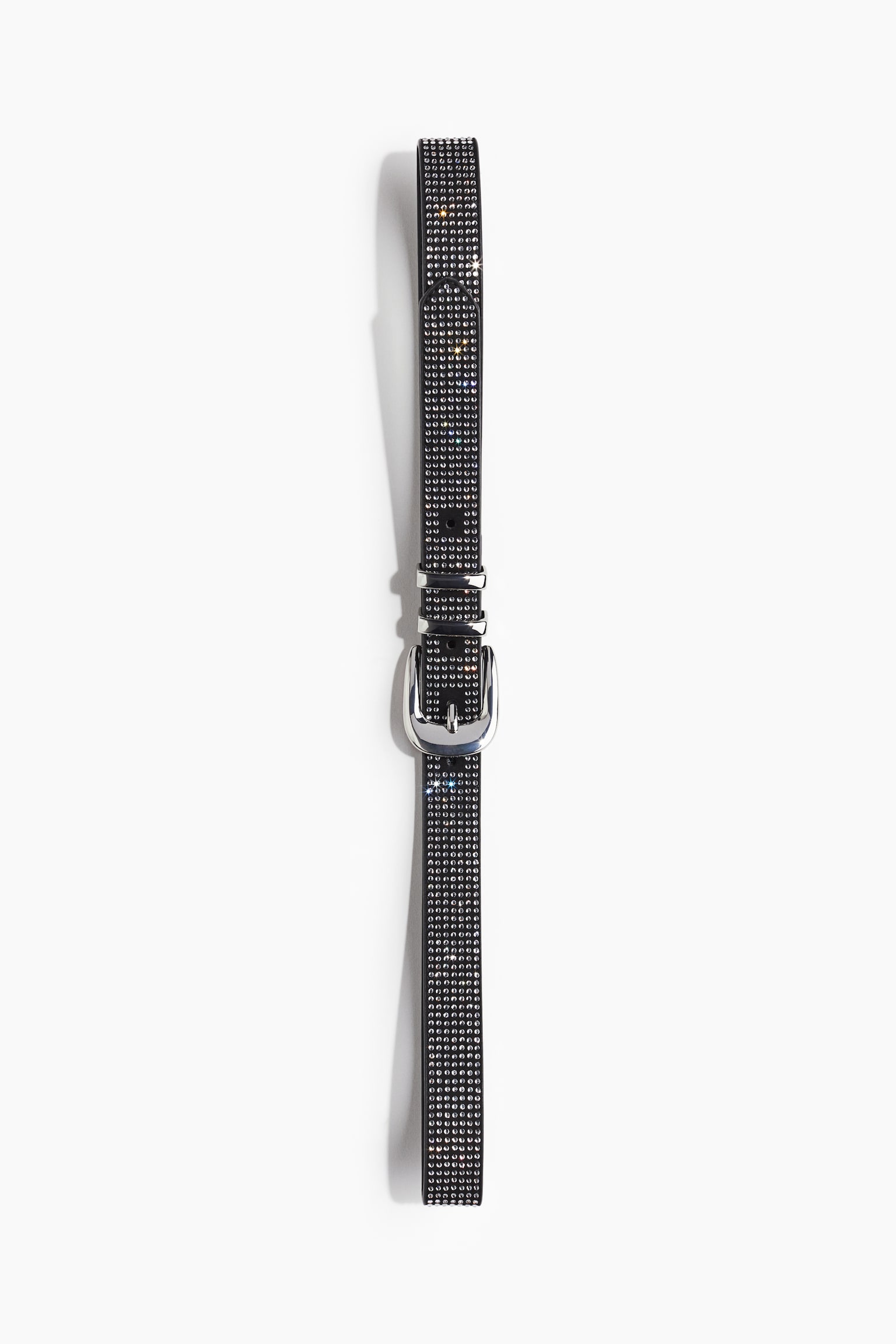 Rhinestone-embellished belt - Black - 2