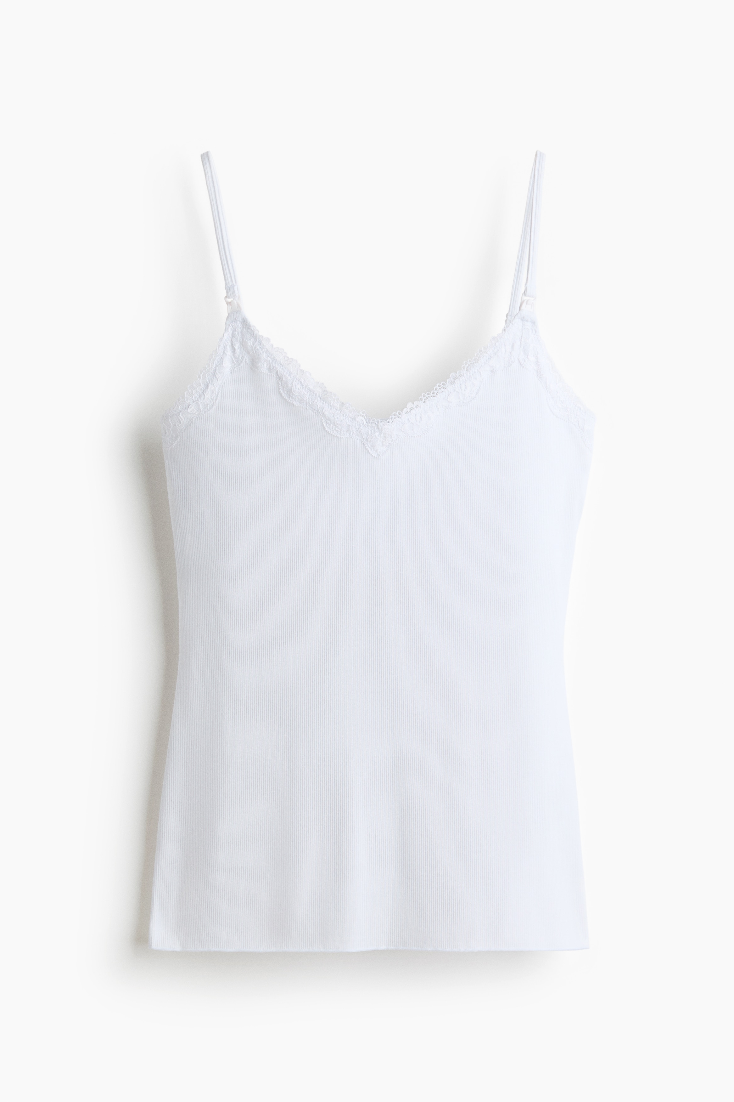 MAMA Nursing strappy top - White/Black