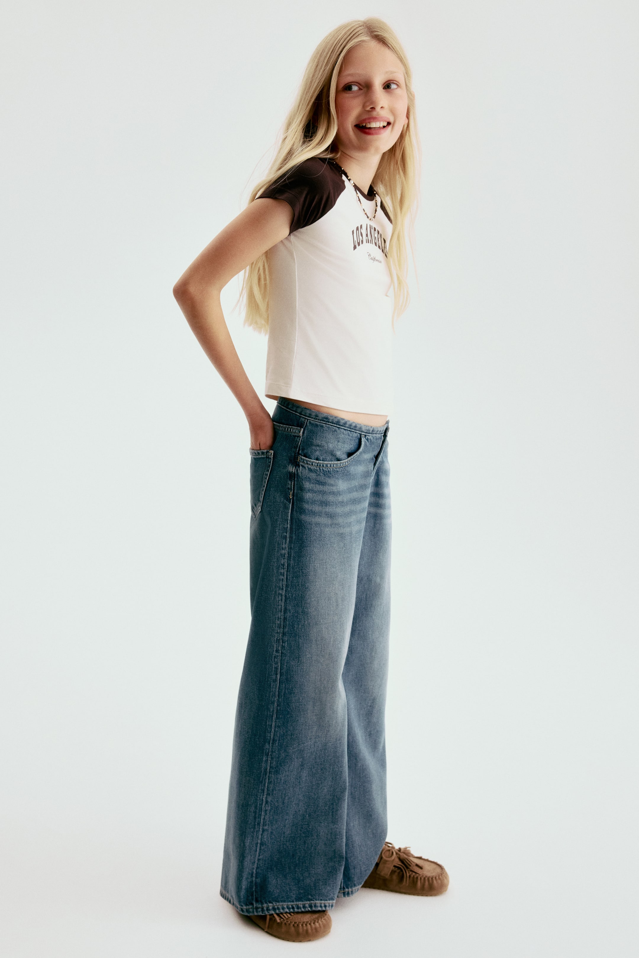 Super-Wide-Leg Low Jeans