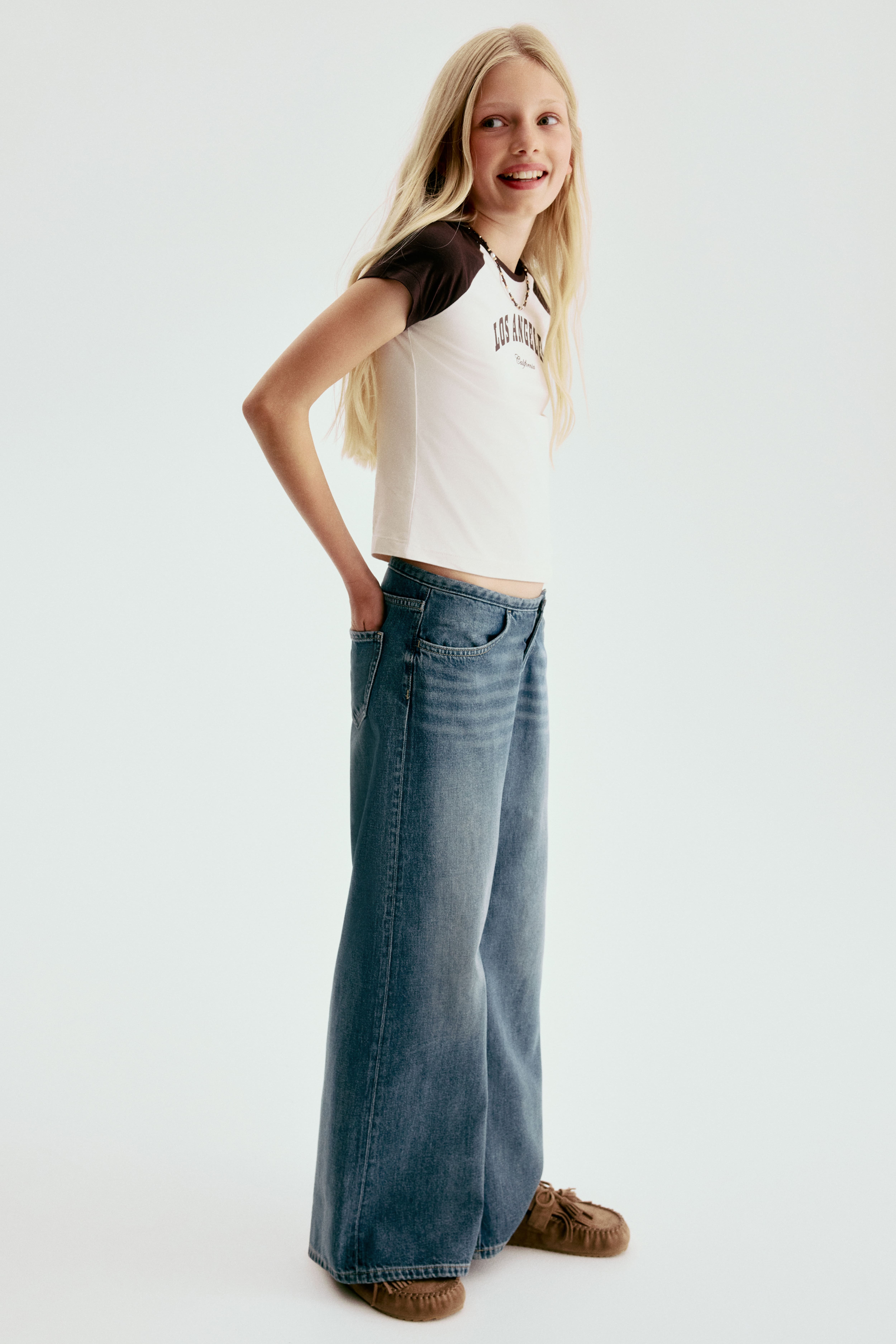 Super-Wide-Leg Low Jeans