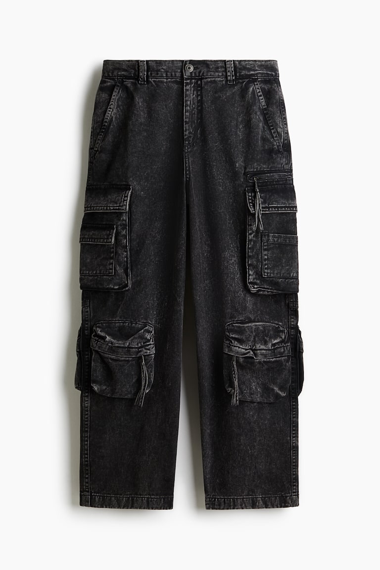 Cargo Pants Pantalones Negros H&m H&M Tiene Los 'jeans' Cargo