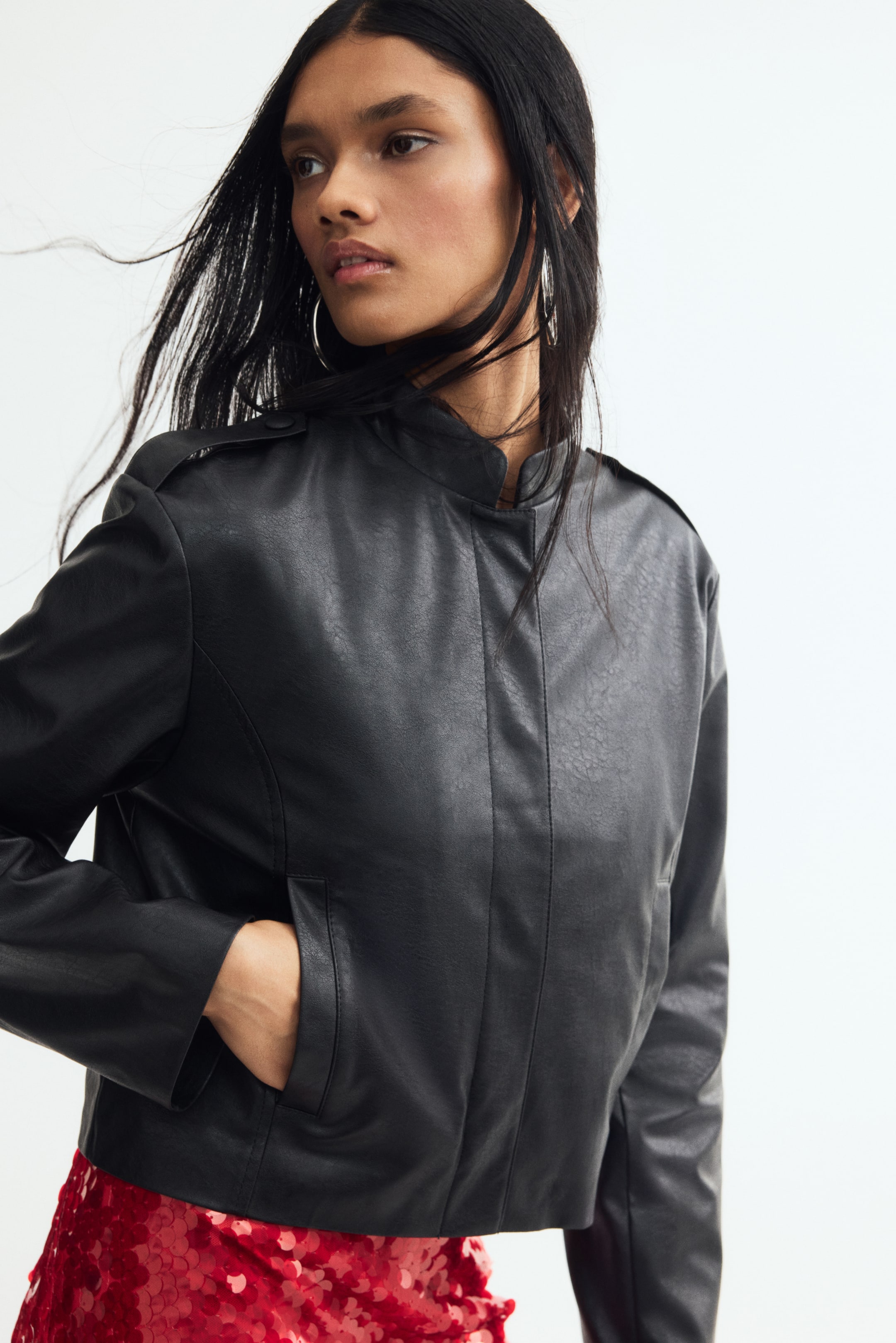 Veste en tissu enduit