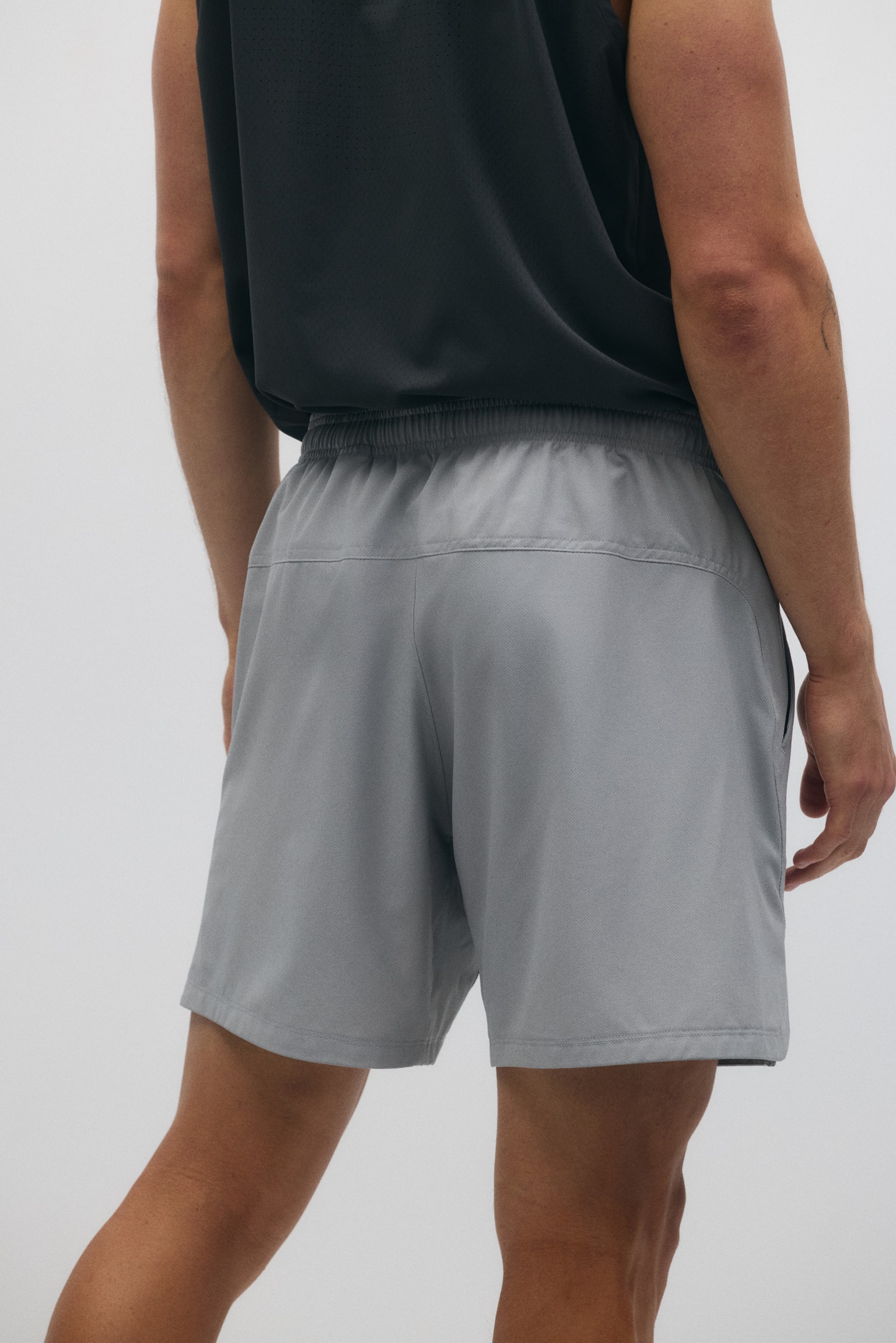 Sports shorts with DryMove™ - Grey/Navy blue/Black/Dark brown - 6
