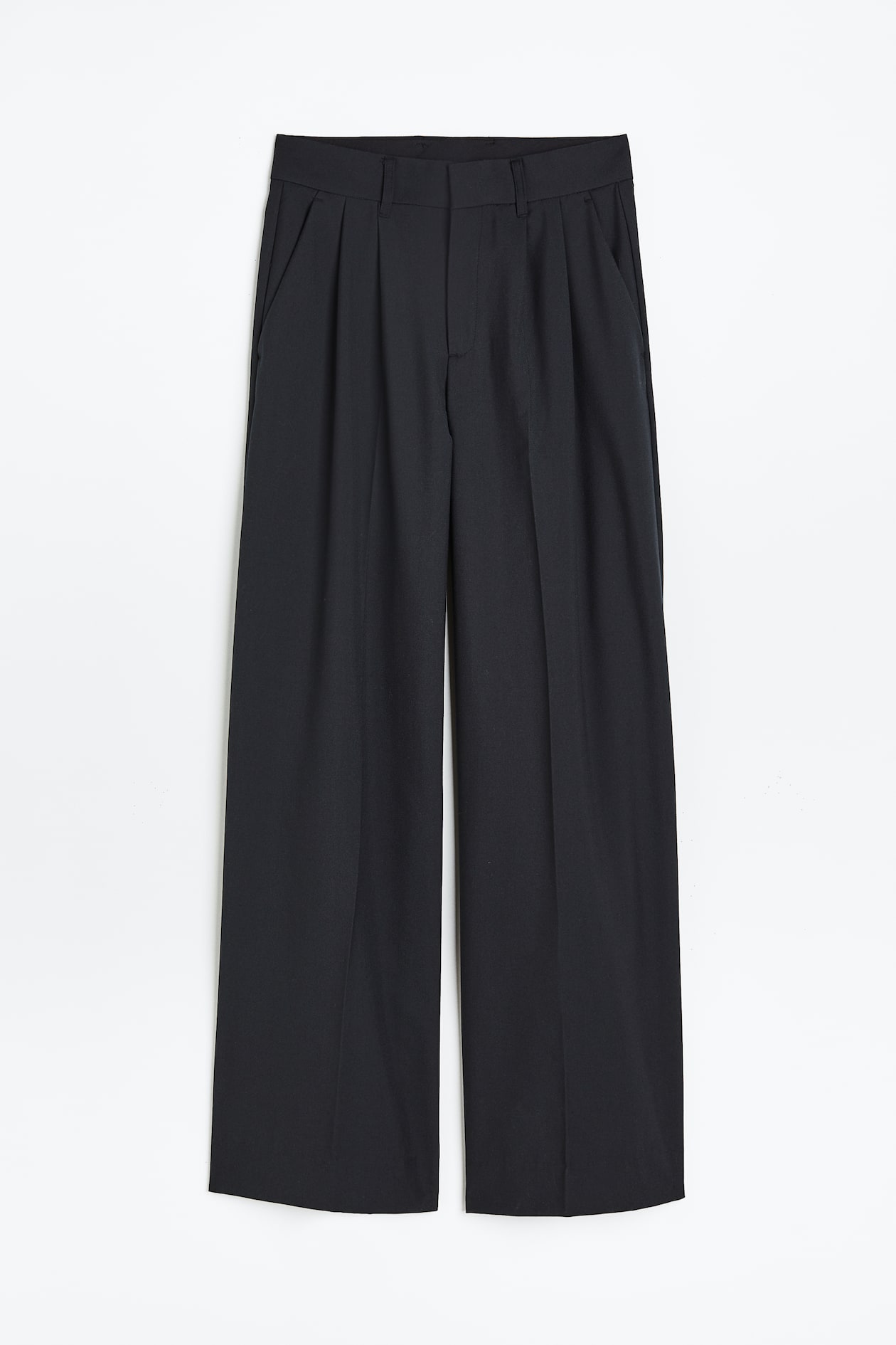 Straight Pants - Regular waist - Extra-long legs - Black - Ladies | H&M US