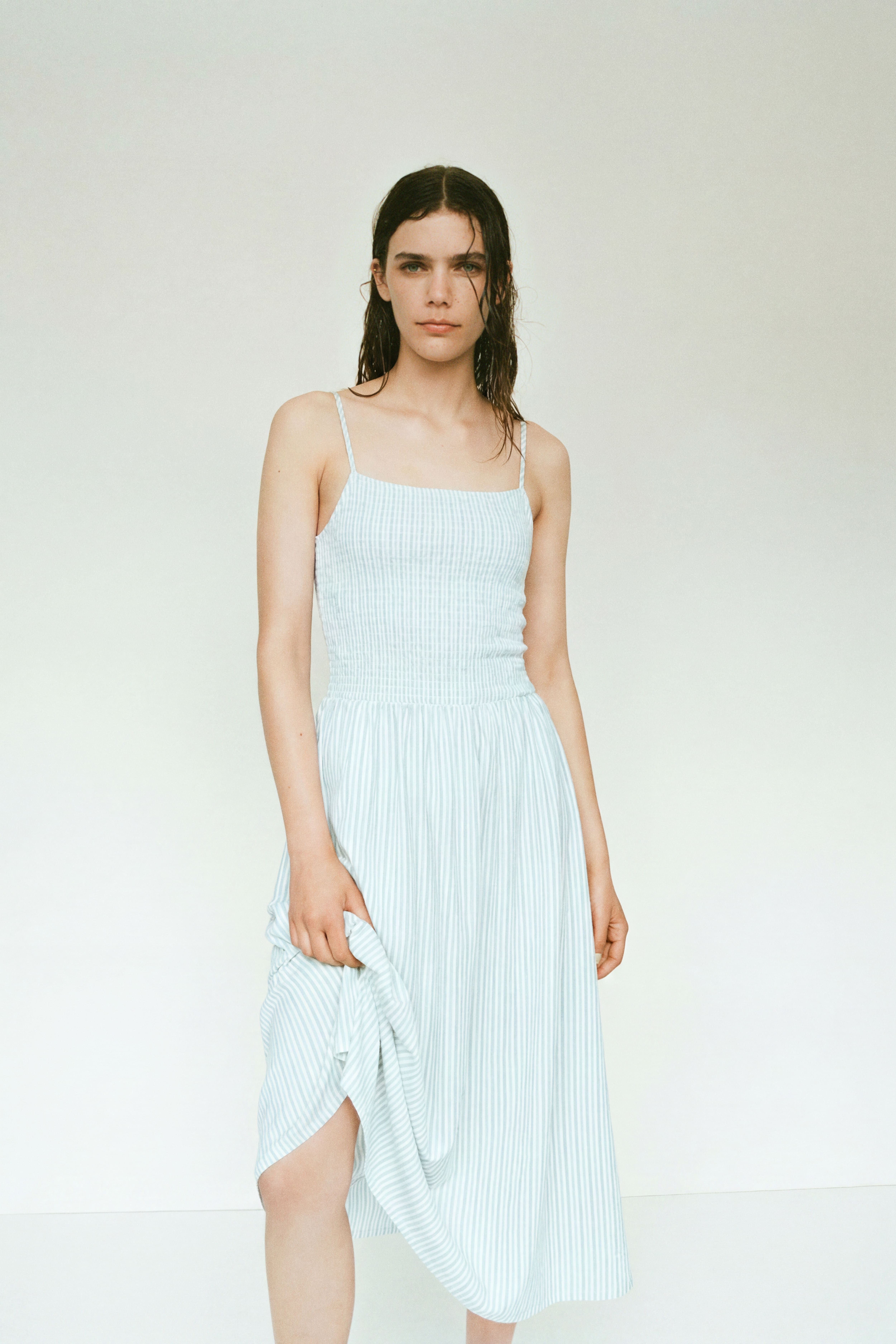 Smocked Strappy Dress