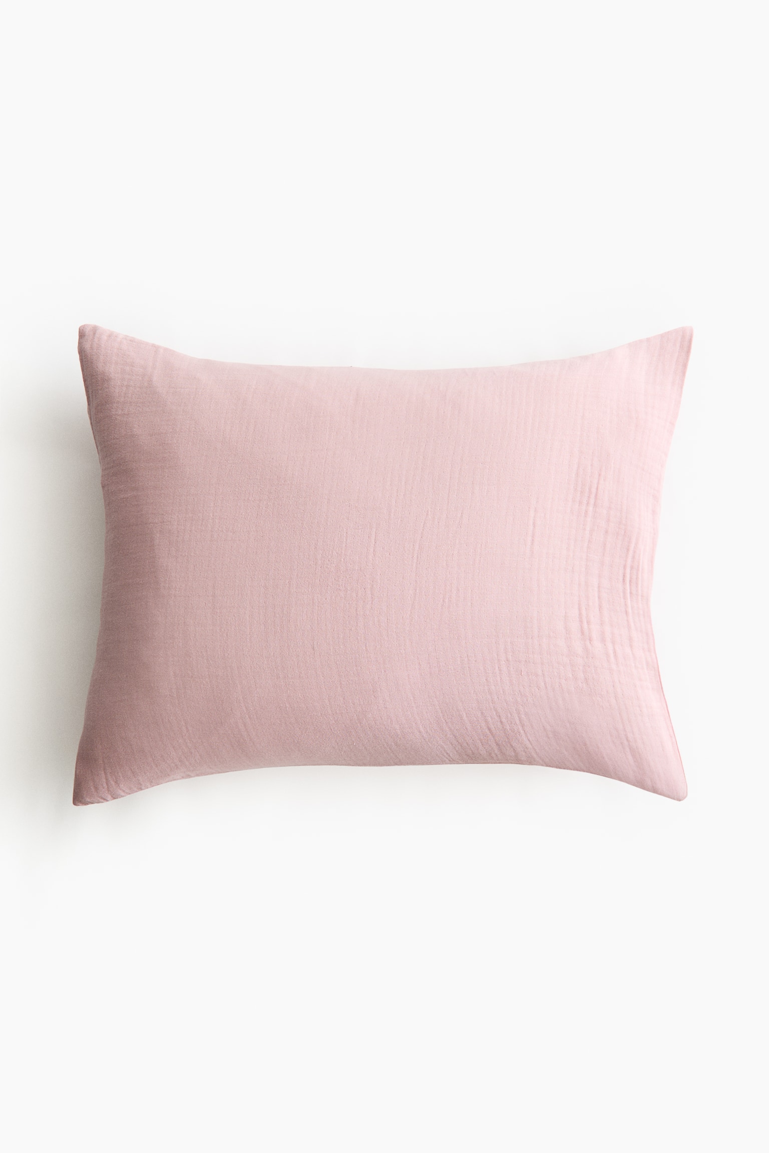 Pamuklu Muslin Yastık Kılıfı - Açık pembe/Açık mavi/Koyu bej/Antrasit gri/Beyaz/Açık bej/Koyu yeşil/Kahverengi/Açık tozlu yeşil/Açık pembe/Açık toprak rengi