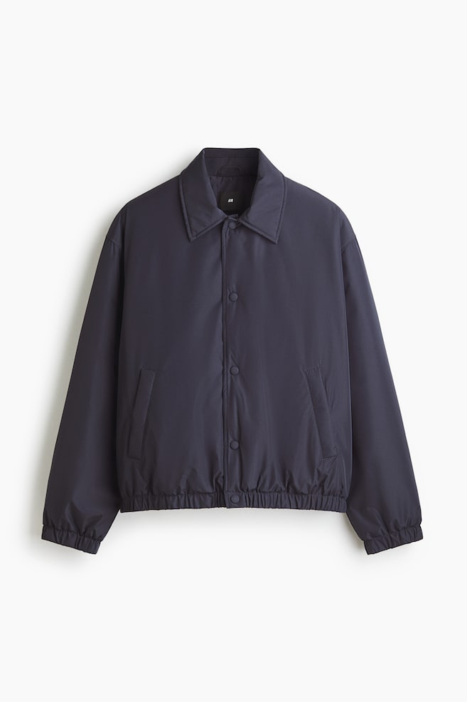 Jacke mit leichter Wattierung - Dunkelblau/Weinrot - 1
