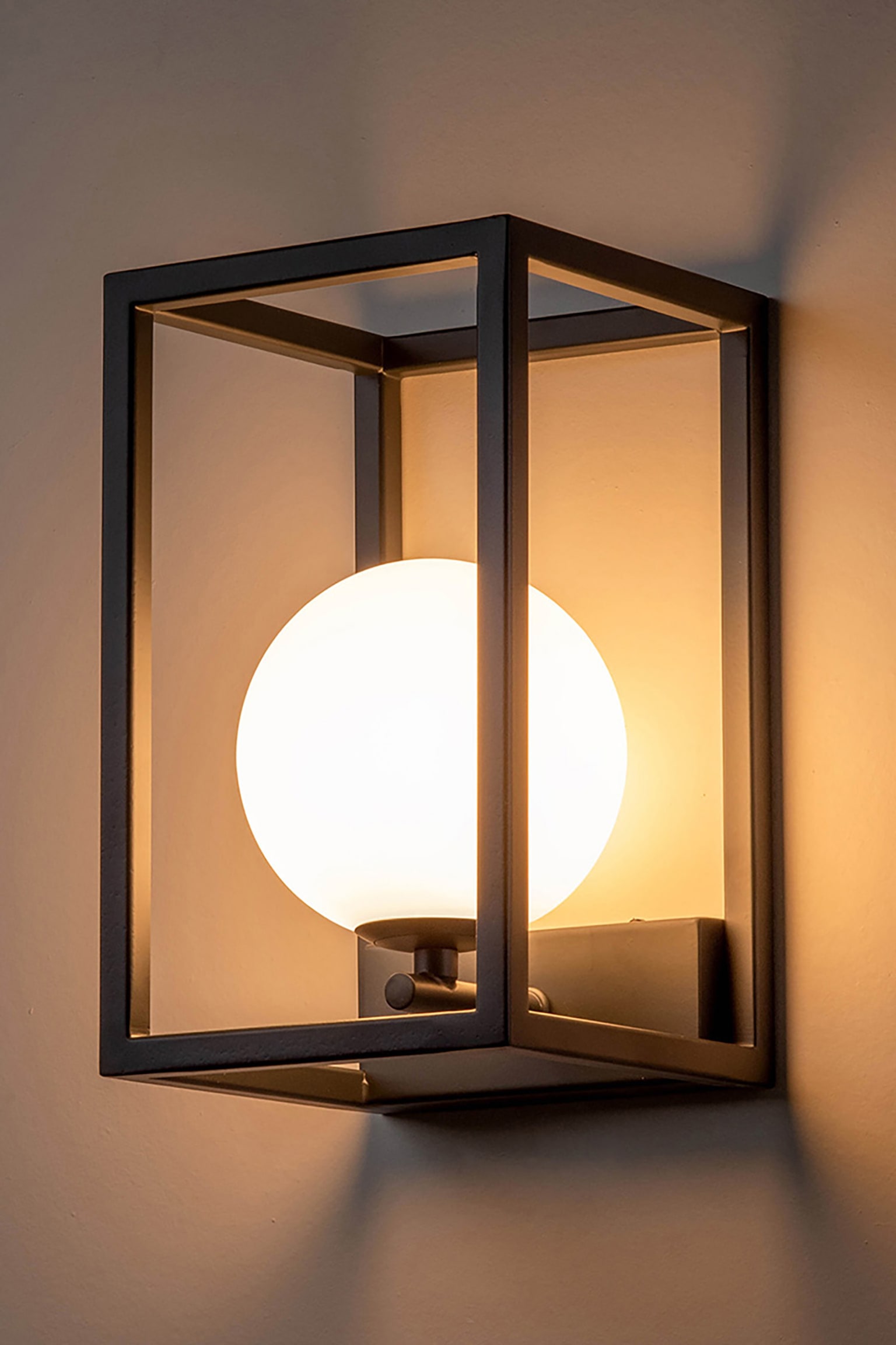 Lantern Wall Light - Dark Grey - 4