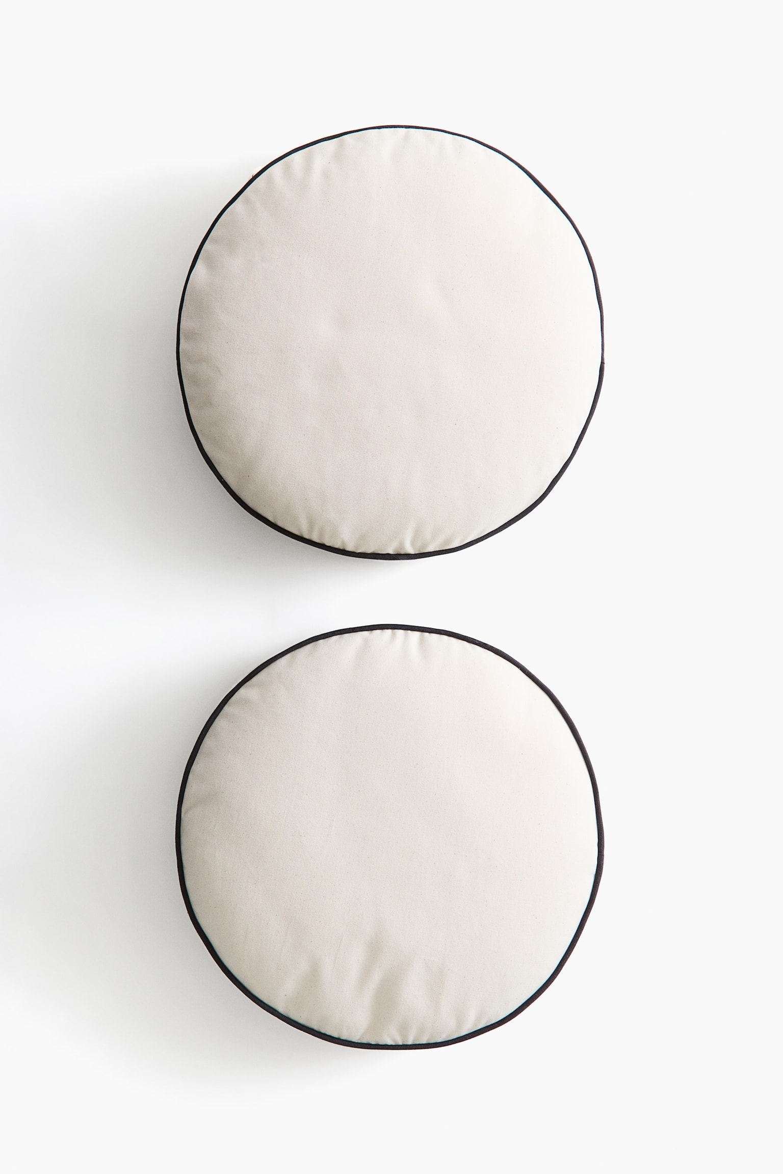 2-pack outdoor seat cushions - Cream/Dark green/Blue - 1