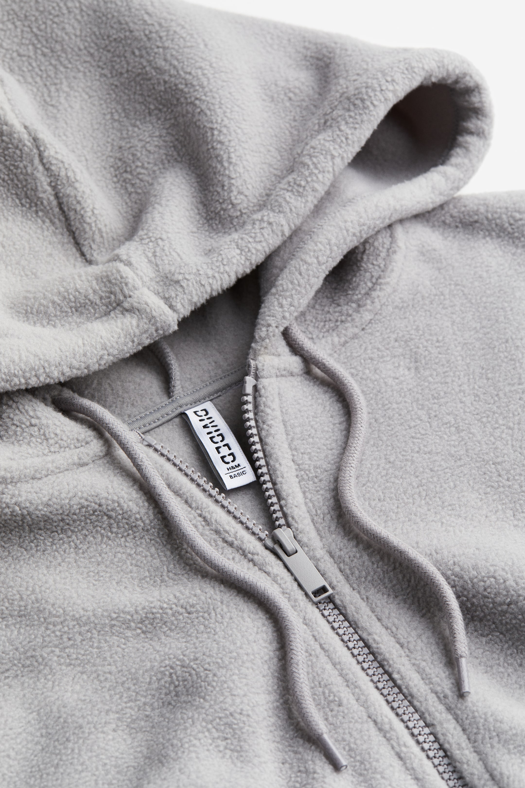 Hooded Fleece Jacket - Gray - Ladies 