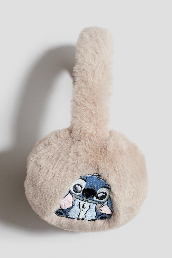 Fluffy earmuffs - Light greige/Lilo & Stitch/Light beige/Minnie Mouse/White/Hello Kitty/Pink/CapyFun - 1