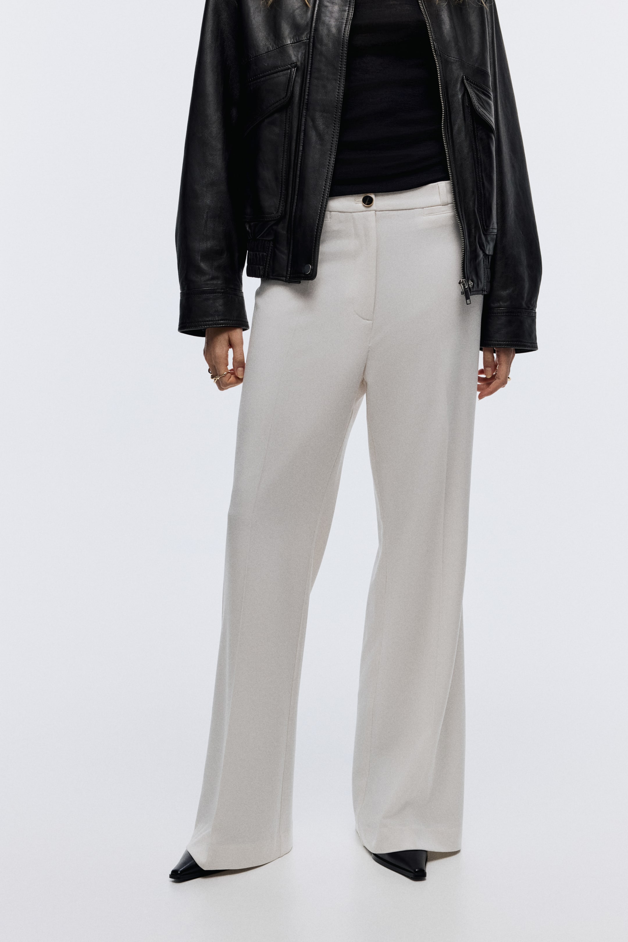 View larger image: Dress Pants - White - Ladies | H&M US 2