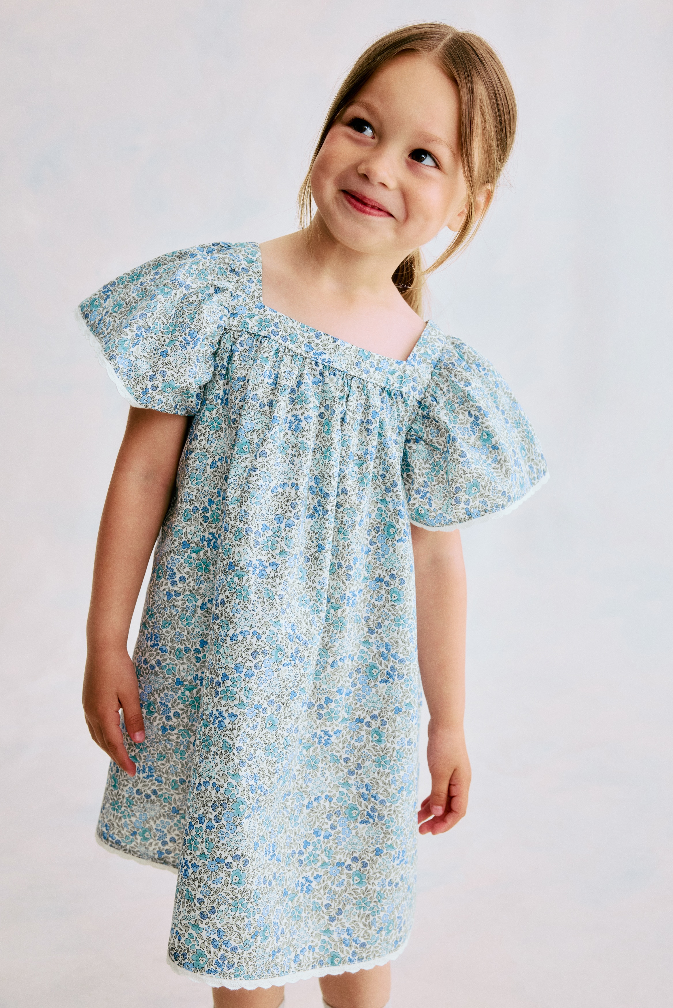 h&m short sleeve dress Women's Dark denim blue MAMA Short-Sleeved Denim Dress