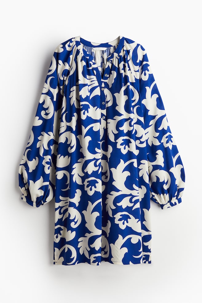 Vestido túnica - Azul vivo/Estampado - 1