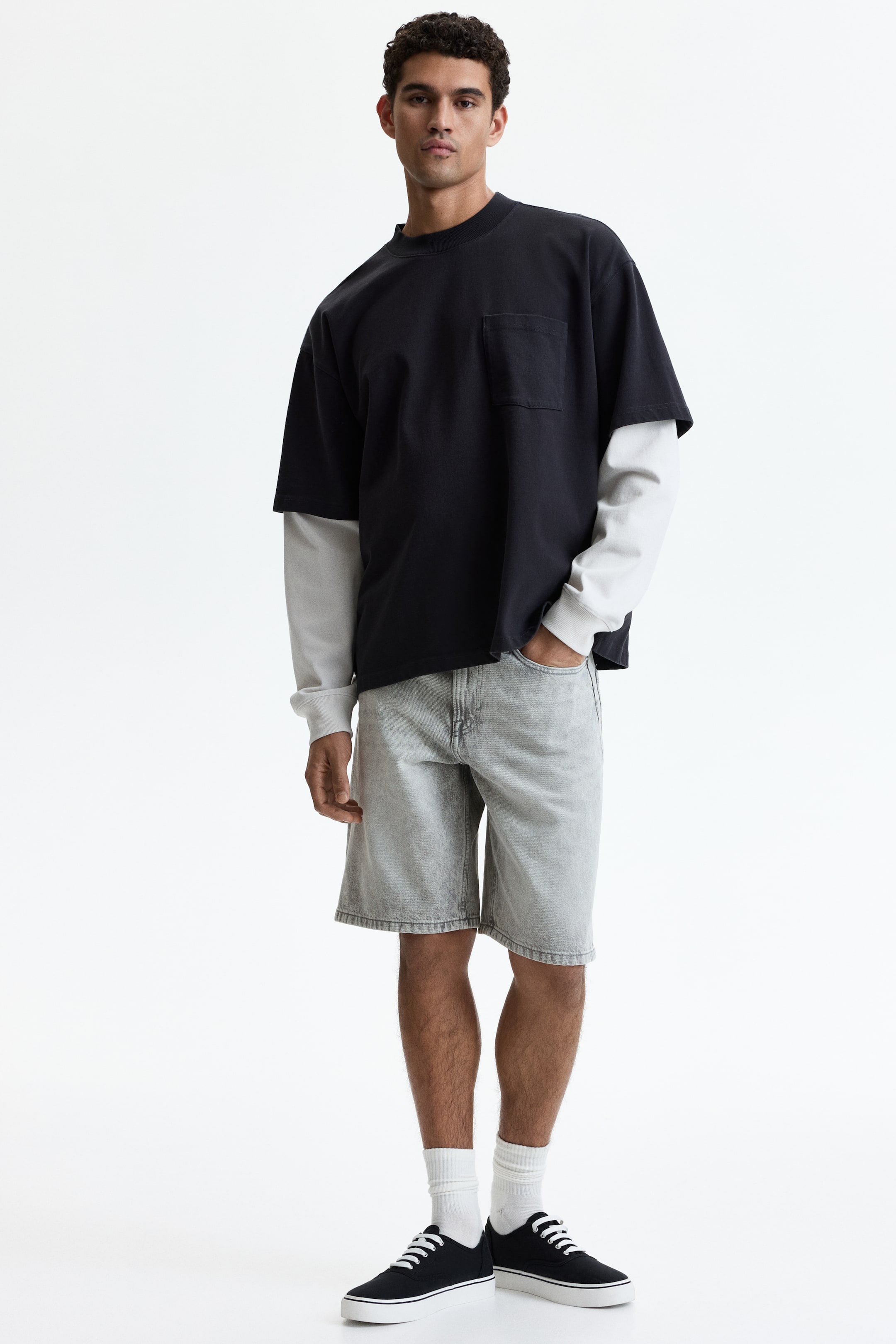 Relaxed Denim Shorts