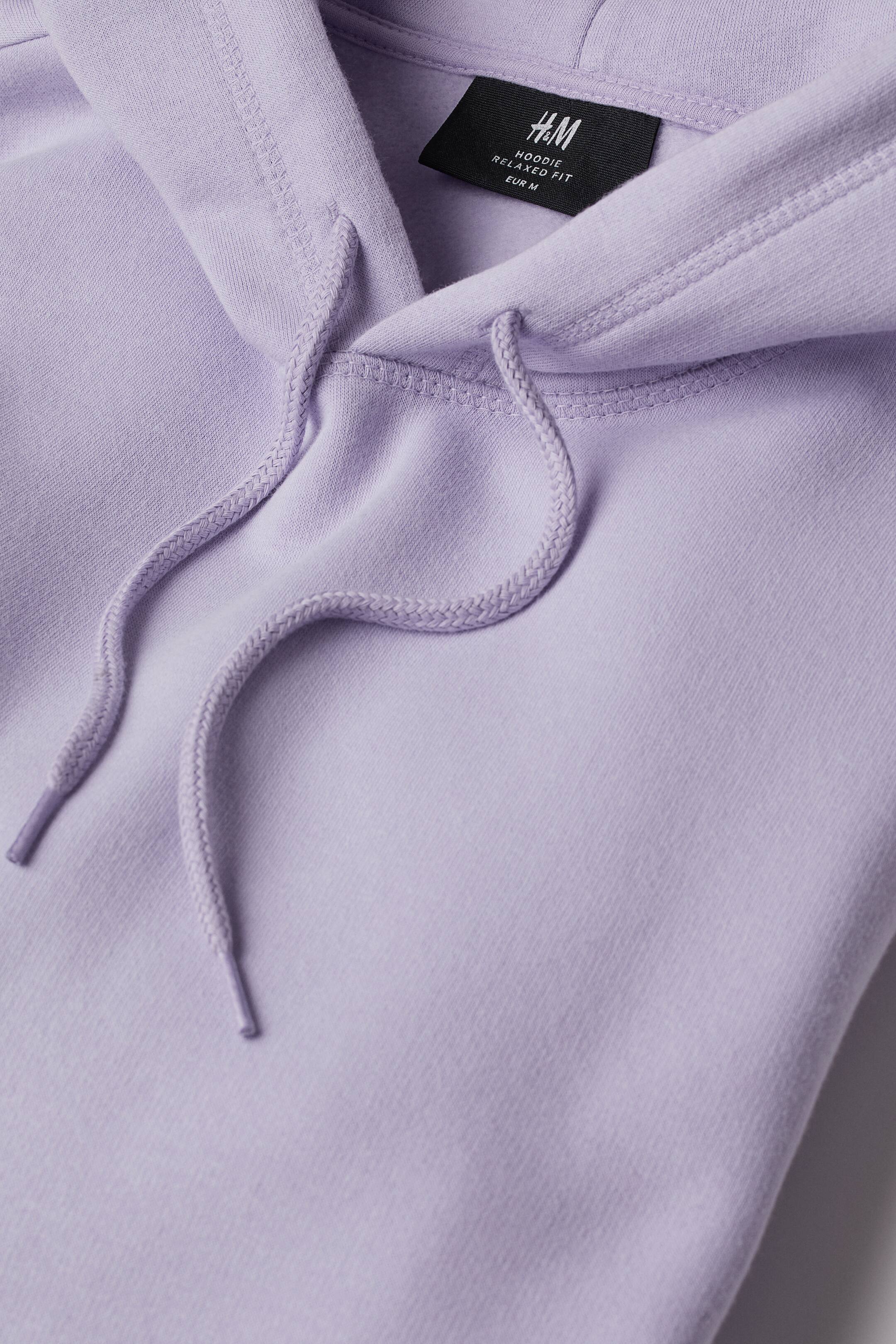 View larger image: Relaxed Fit Hoodie - Light purple - Men | H&M HK 2