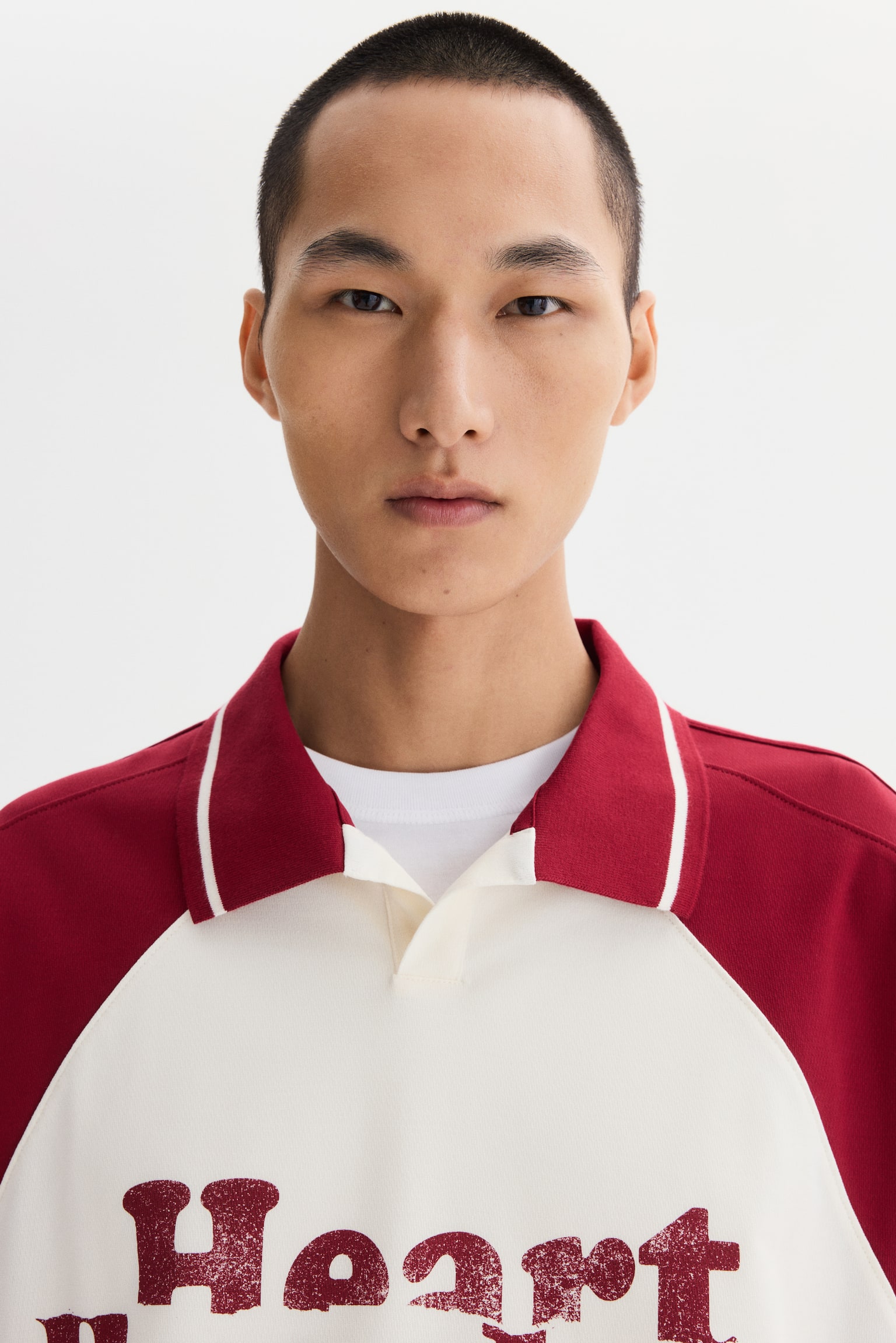 Oversized Fit Polo shirt - Crema/Heartbreaker Season/Rojo/Heartbreaker Season - 6