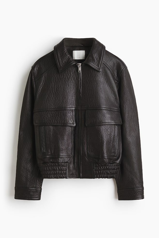 Leather jacket - Black - 1