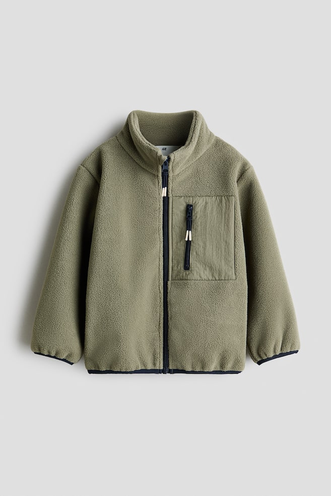 THERMOLITE® Windproof fleece jacket - Khaki green - 1
