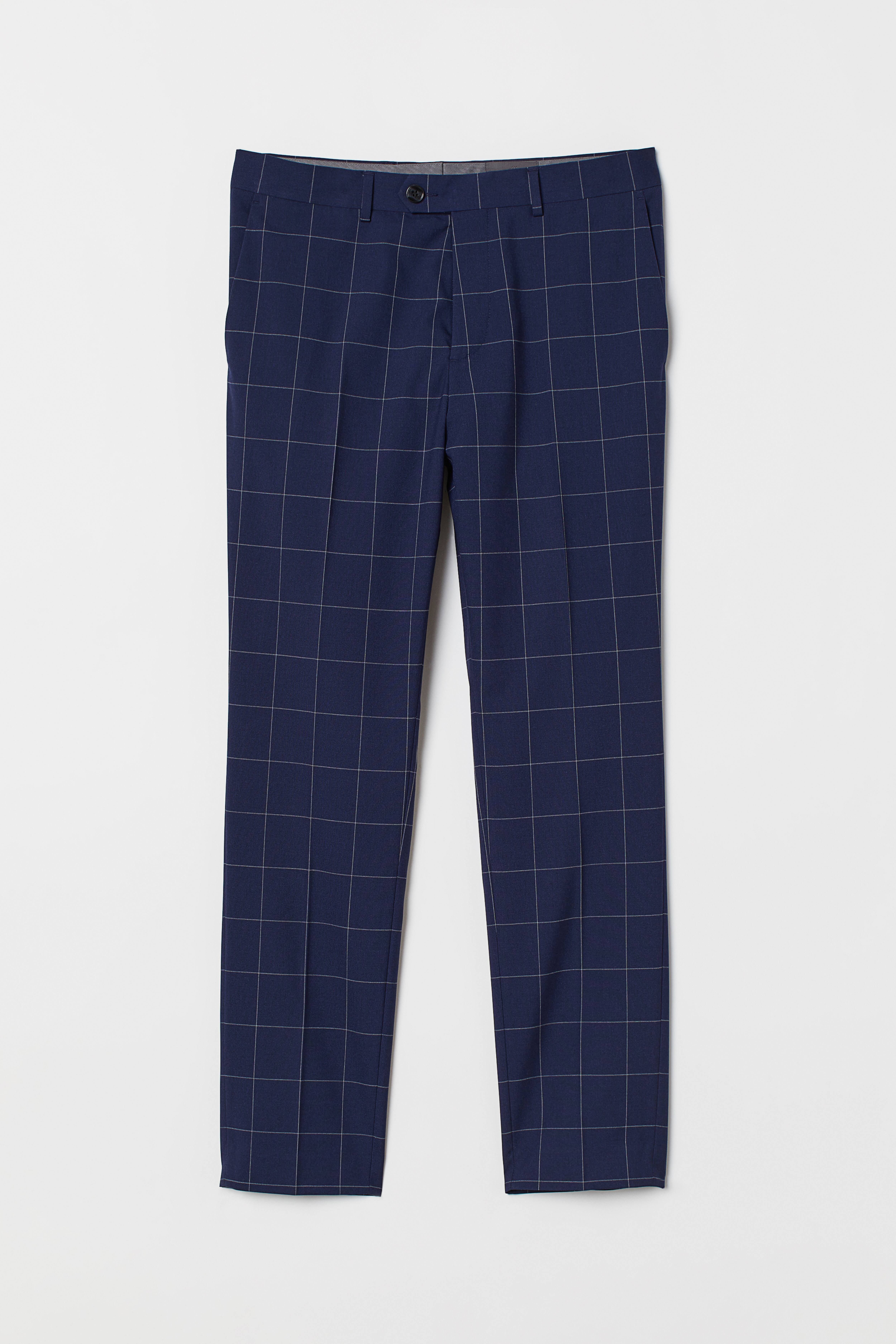 Pantalones shops cuadros hombre h&m