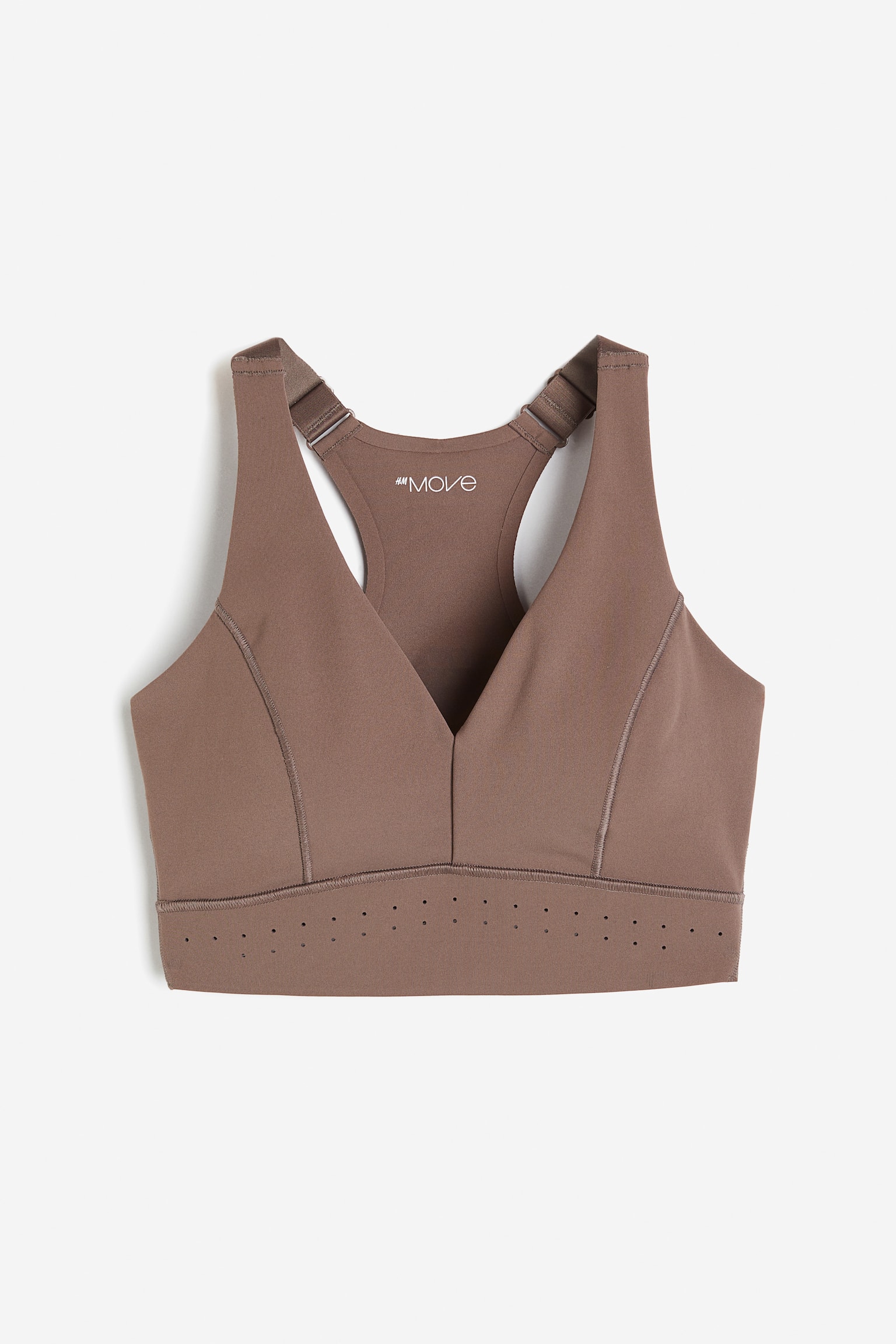 Medium Support Sports Bra In ShapeMove™ - Brown/Black - 2