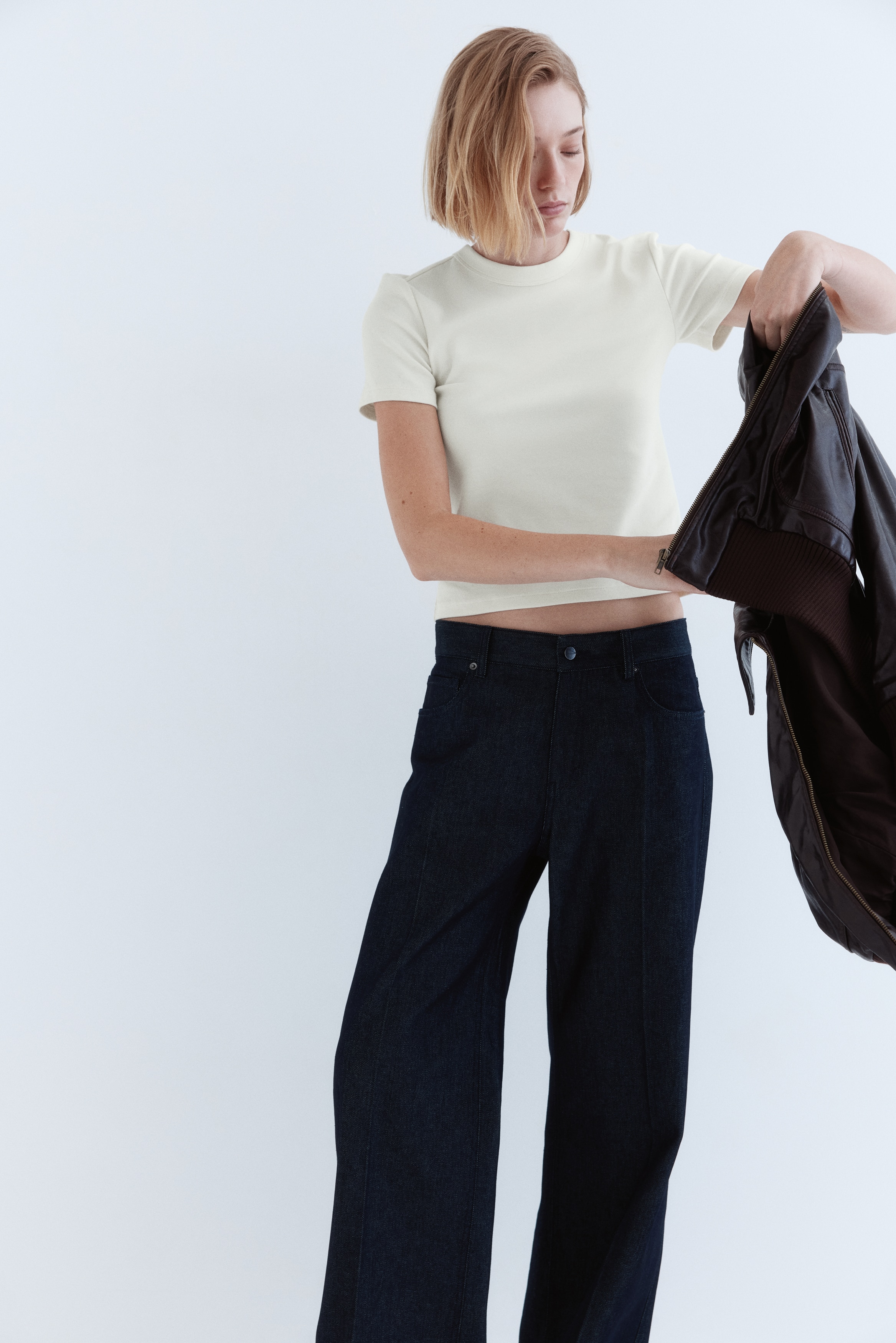 Fitted cotton T-shirt