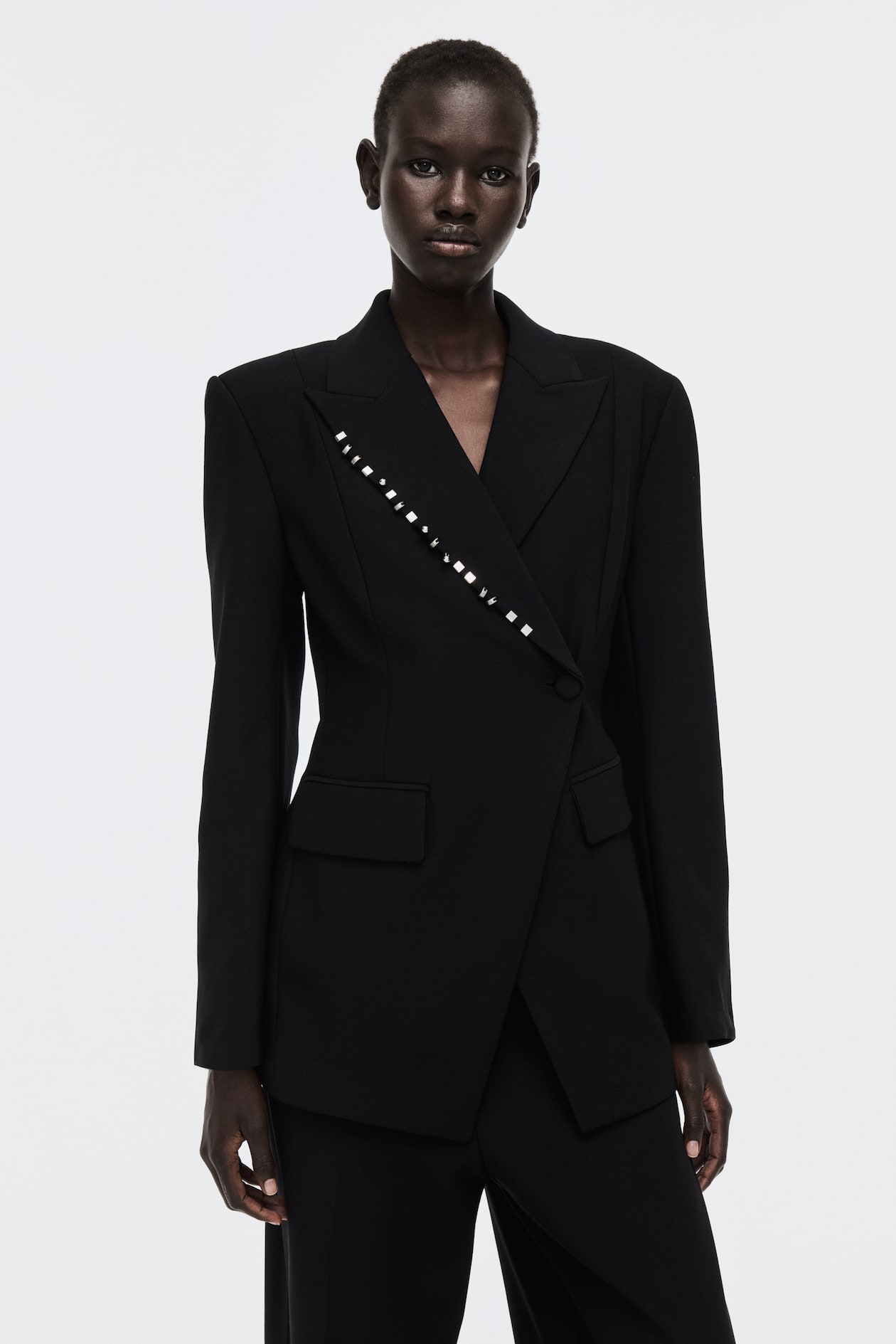 Blazer avec rivets - Noir - FEMME | H&M FR