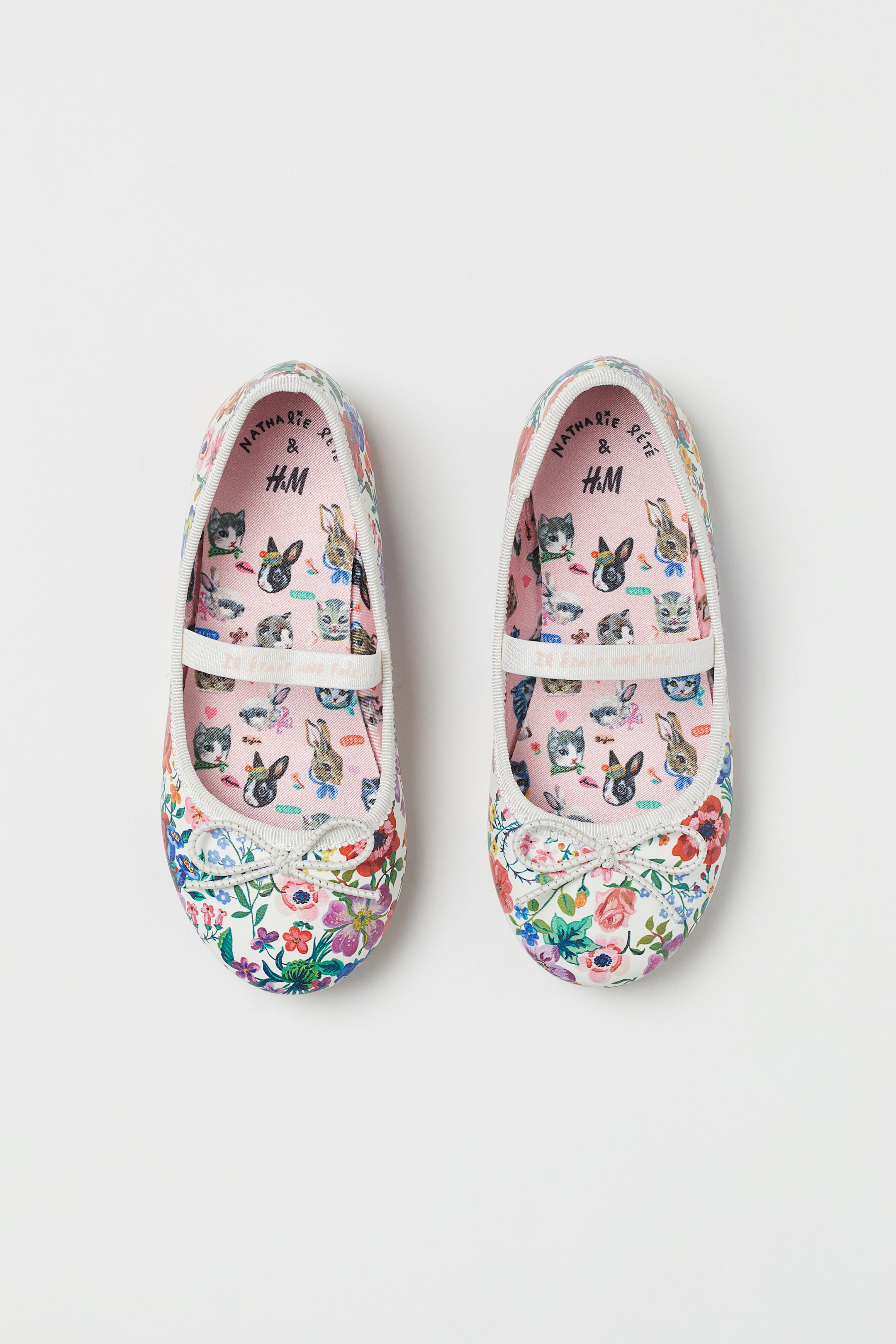 Größeres Bild ansehen: Gemusterte Ballerinas - Weiß/Geblümt - Kids | H&M DE 1