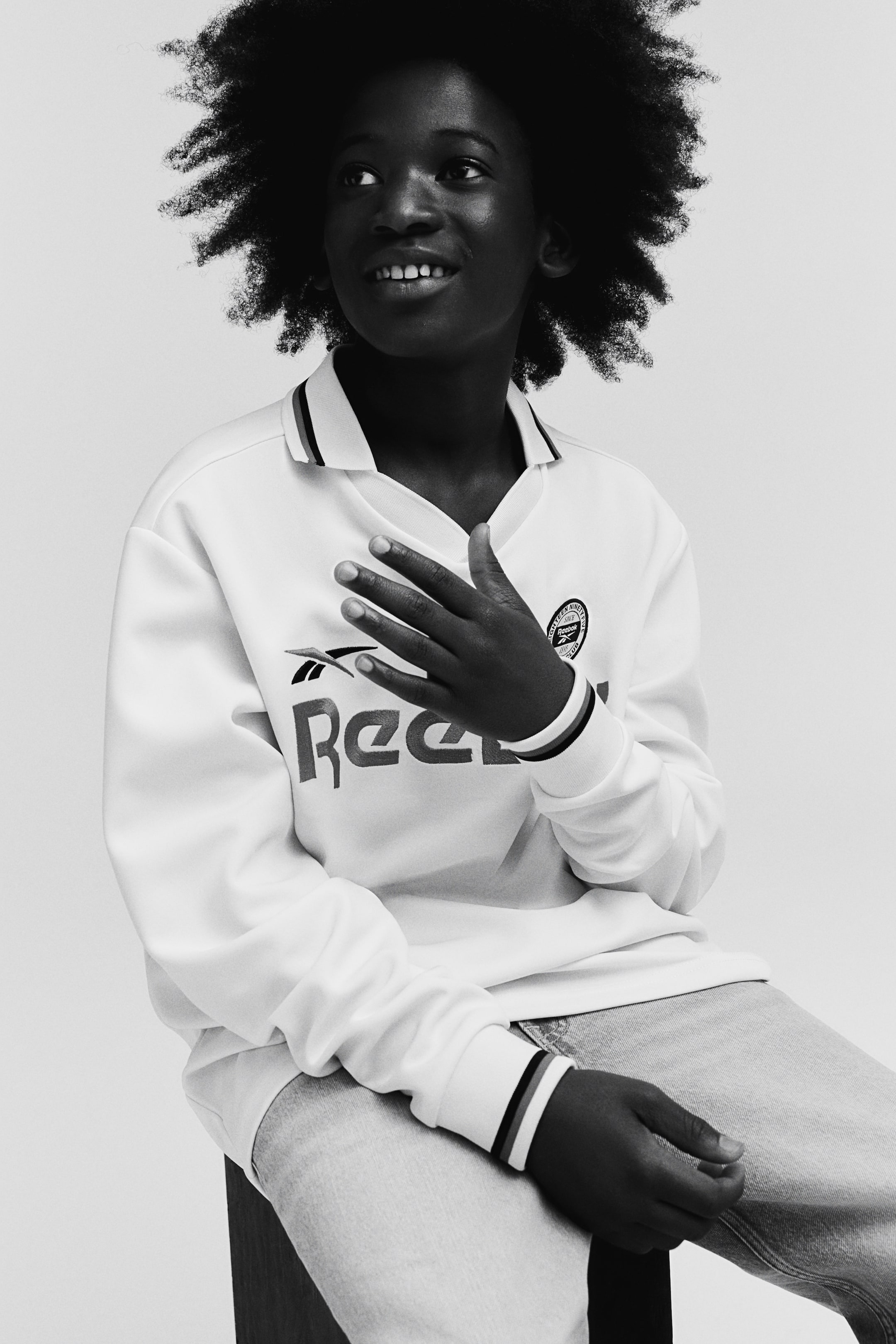 Long-sleeved football shirt - White/Reebok - Kids | H&M GB 3