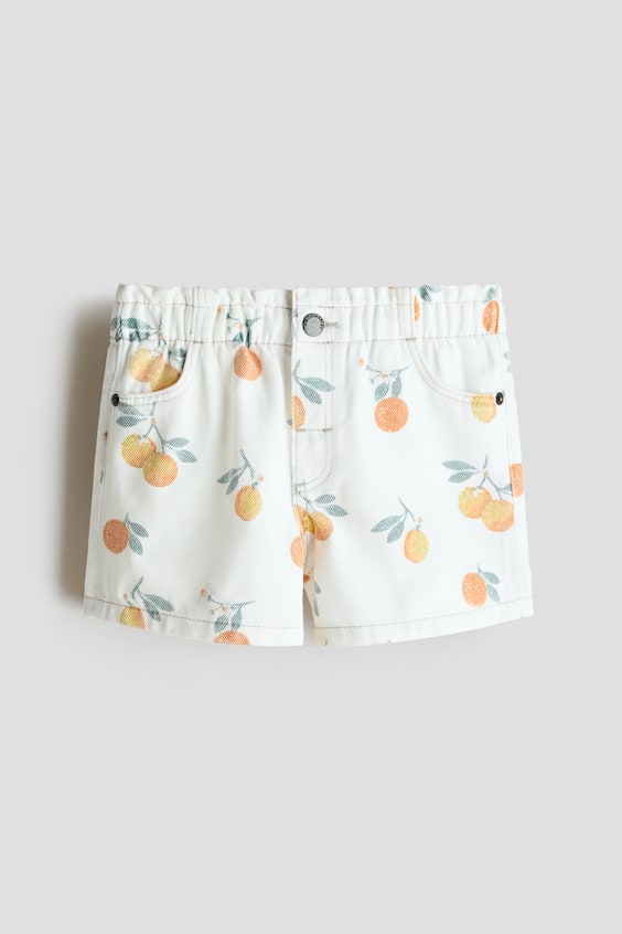 Детские шорты H&M Printed Twill Shorts