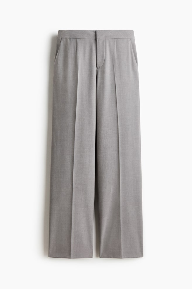 Tailored trousers - Grey/Black - 1